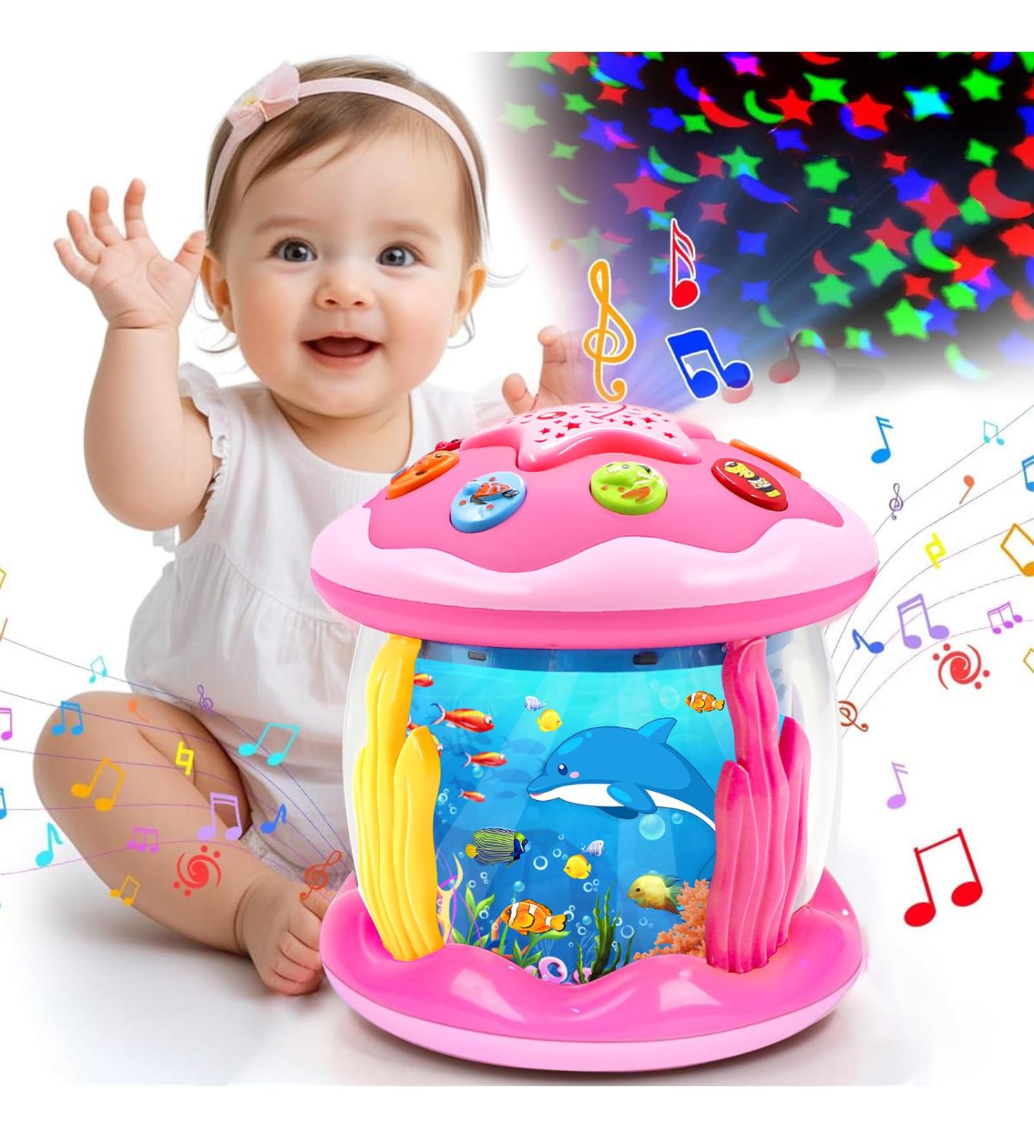 Kaloisyhe Baby Toys - Rotating Projector for 1-Year-Old Girls | Music & Light Interactive Gifts for 6-18 Months - Buy Online on SooperMarket.com