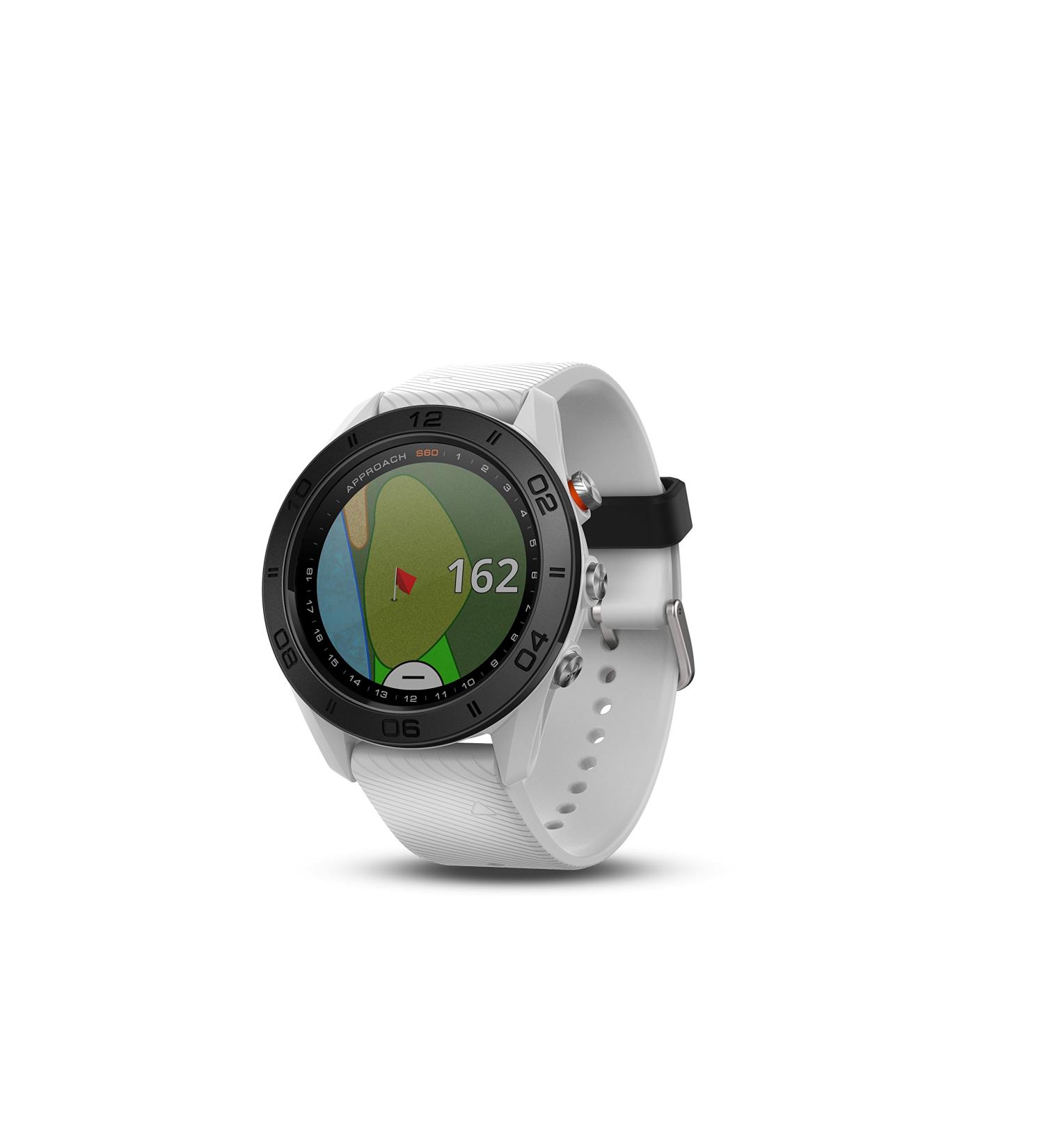 Garmin Approach S60 Premium GPS Golf Watch - White Silicone Band - Buy Online on SooperMarket.com