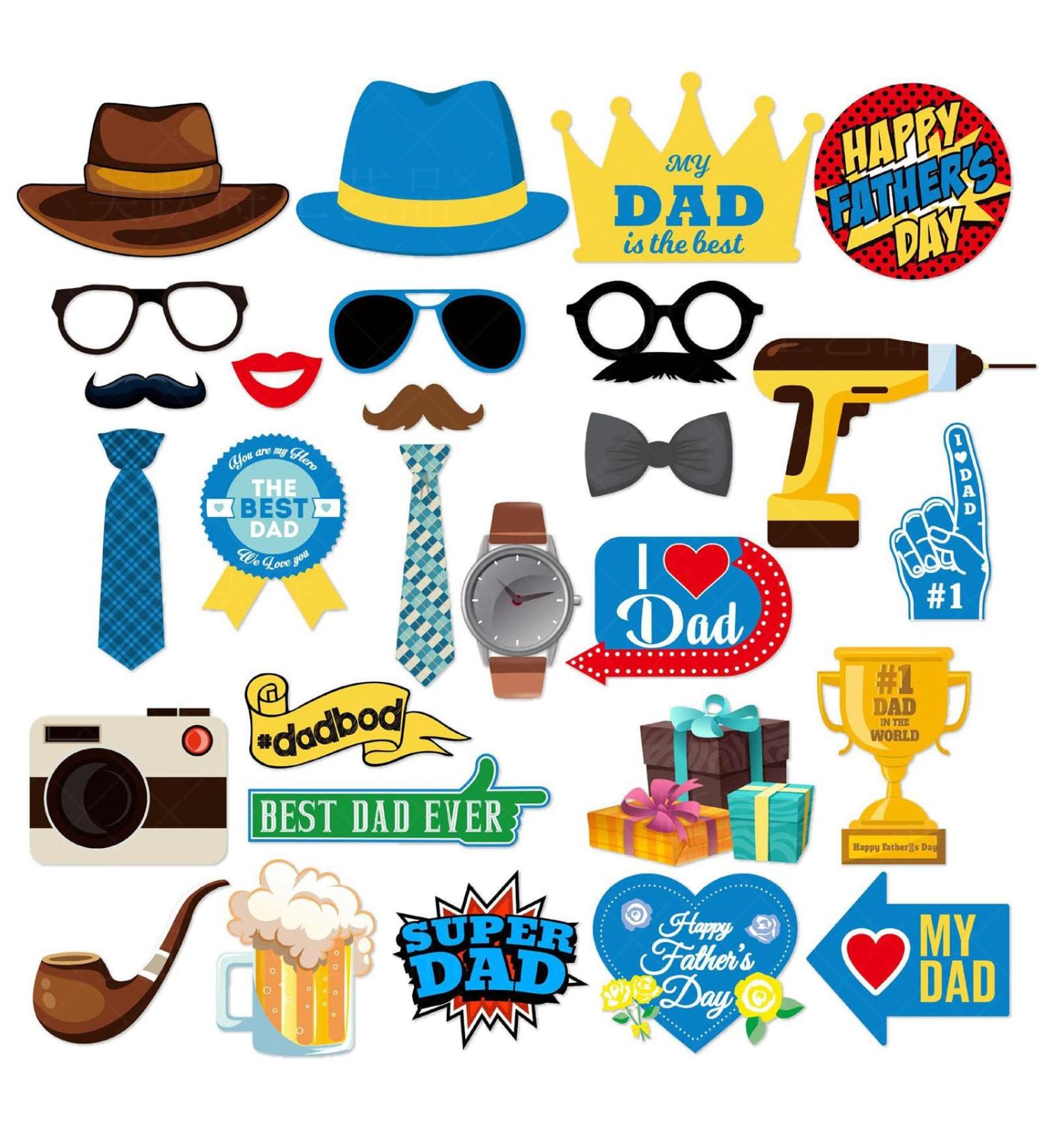 Neamou Dad Cupcake Toppers | Cake Cupcake Decorations - Cupcake Picks Cake Toppers Ake Cupcake Decorations Birthday Party Cake Decorations Toppers Picks - Buy Online on SooperMarket.com