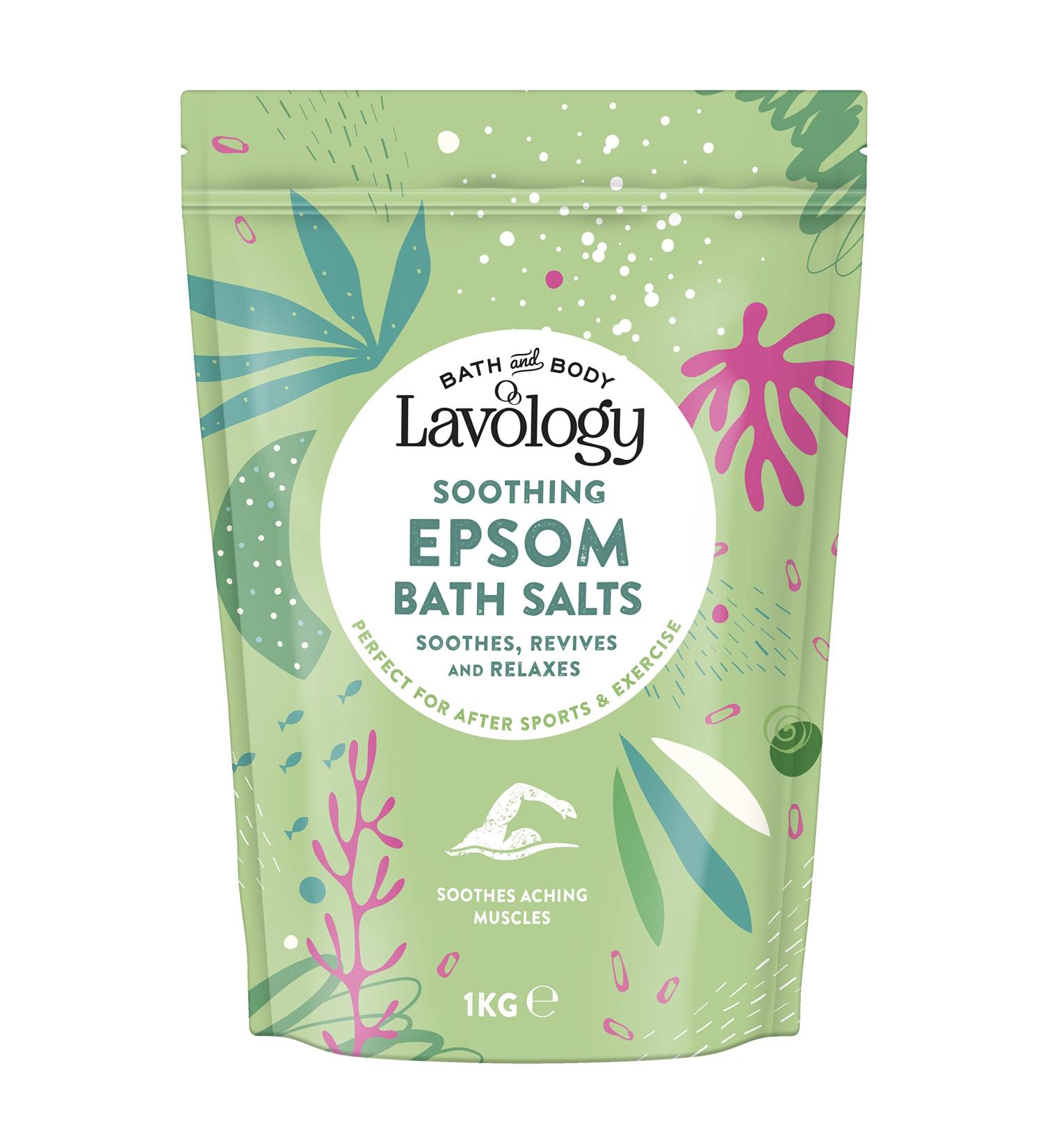 Lavology Epsom Bath Salts - 1kg Pack of 1 - All Natural Ingredients for Soothing Relaxation - Buy Online on SooperMarket.com