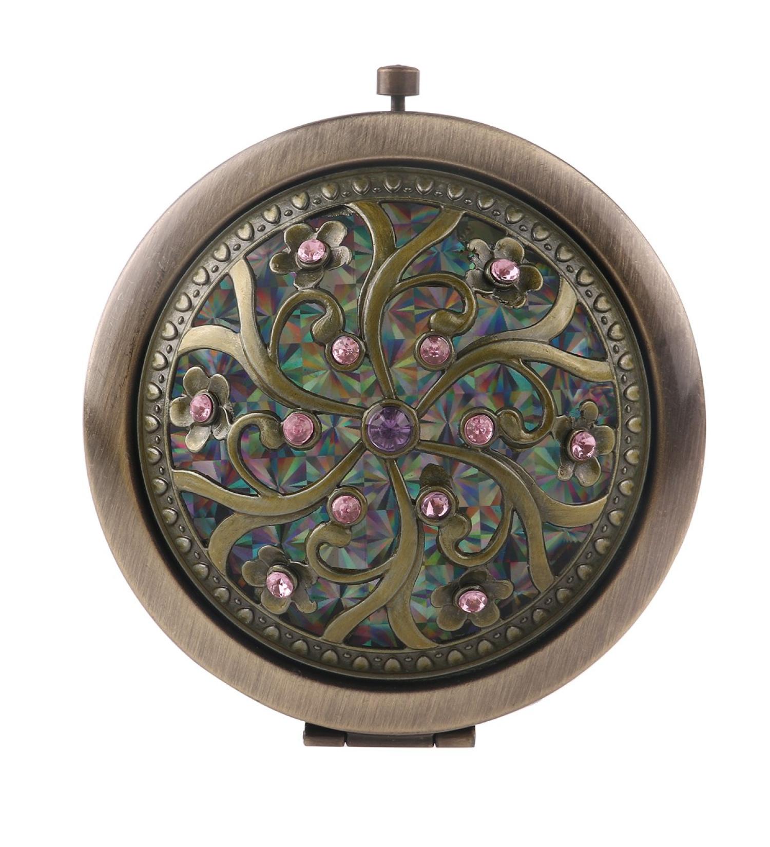 Tinksky Double-sided Folding Compact Makeup Mirror - Random Style - Buy Online on SooperMarket.com