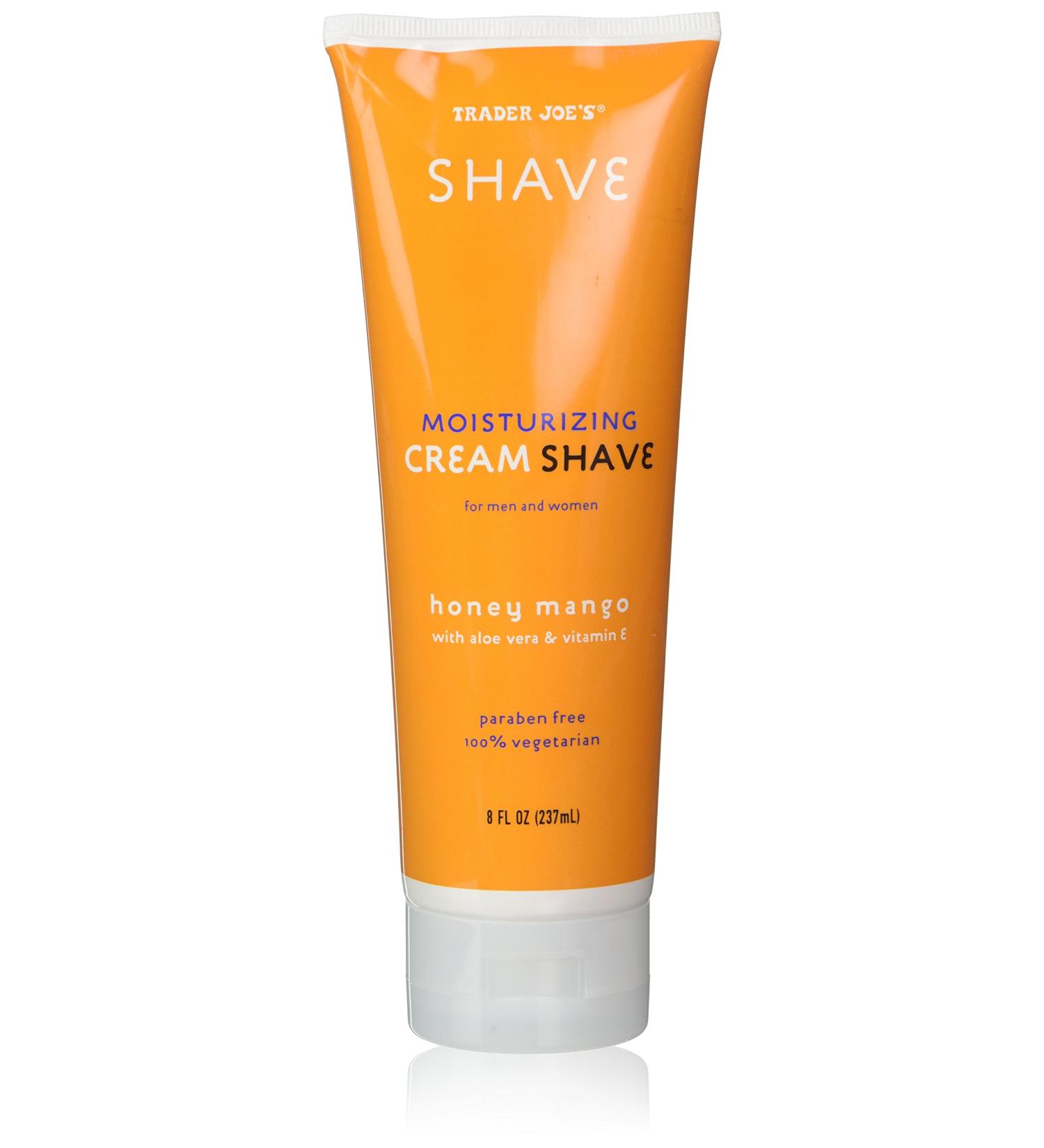 (2 Pack) Trader Joe's Honey Mango Moisturizing Shave Cream with Aloe Vera and Vitamin E for Men and Women