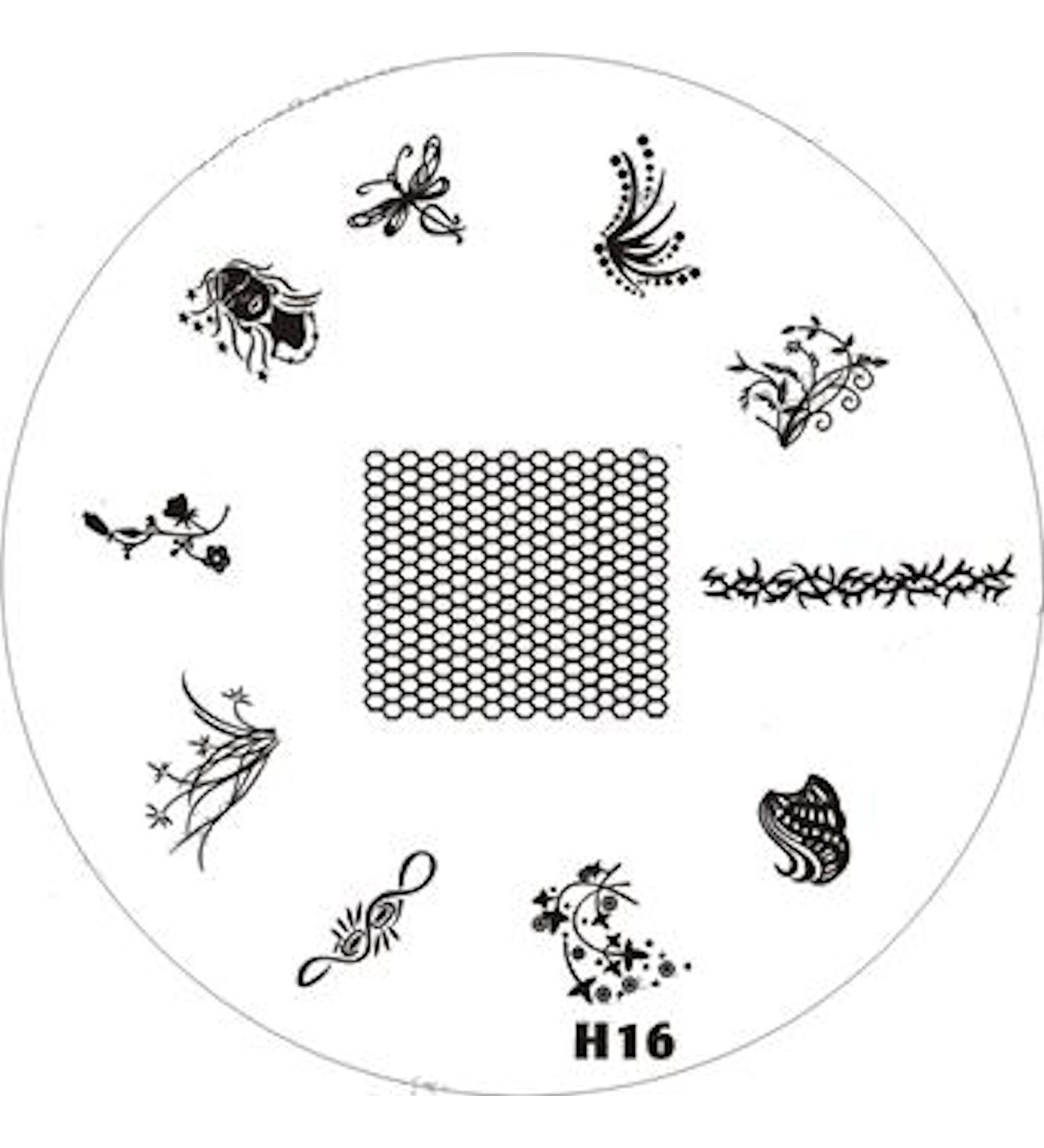 Stamping template # H-16