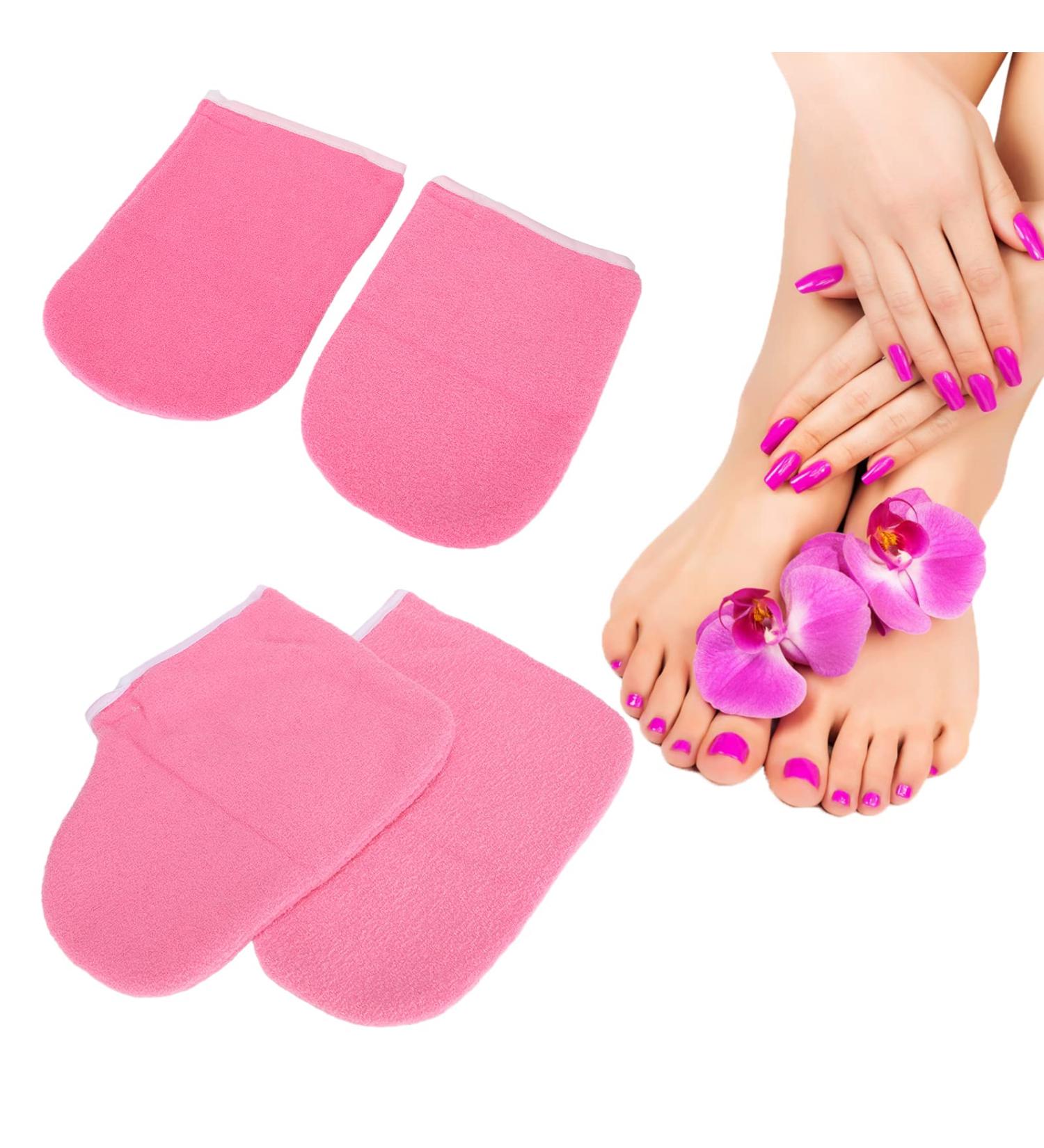 Double Layer Terry Cloth Gloves & Booties for Paraffin Wax Bath Treatment - Buy Online on SooperMarket.com