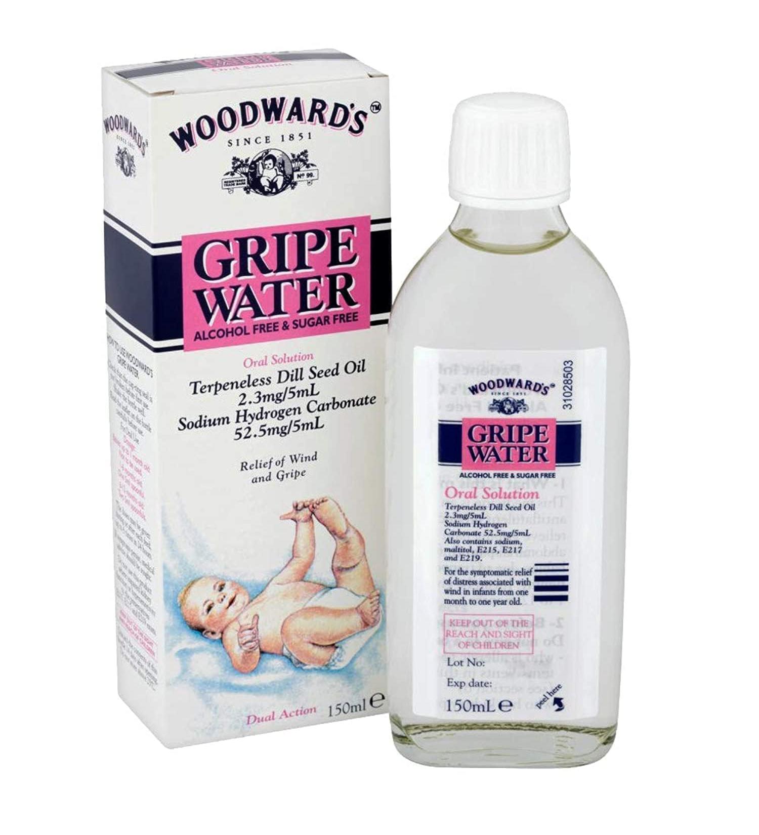 1 x 150ml Gripe Water Oral Baby Newborn Infant Natural Gas Wind Tummy Relief dill