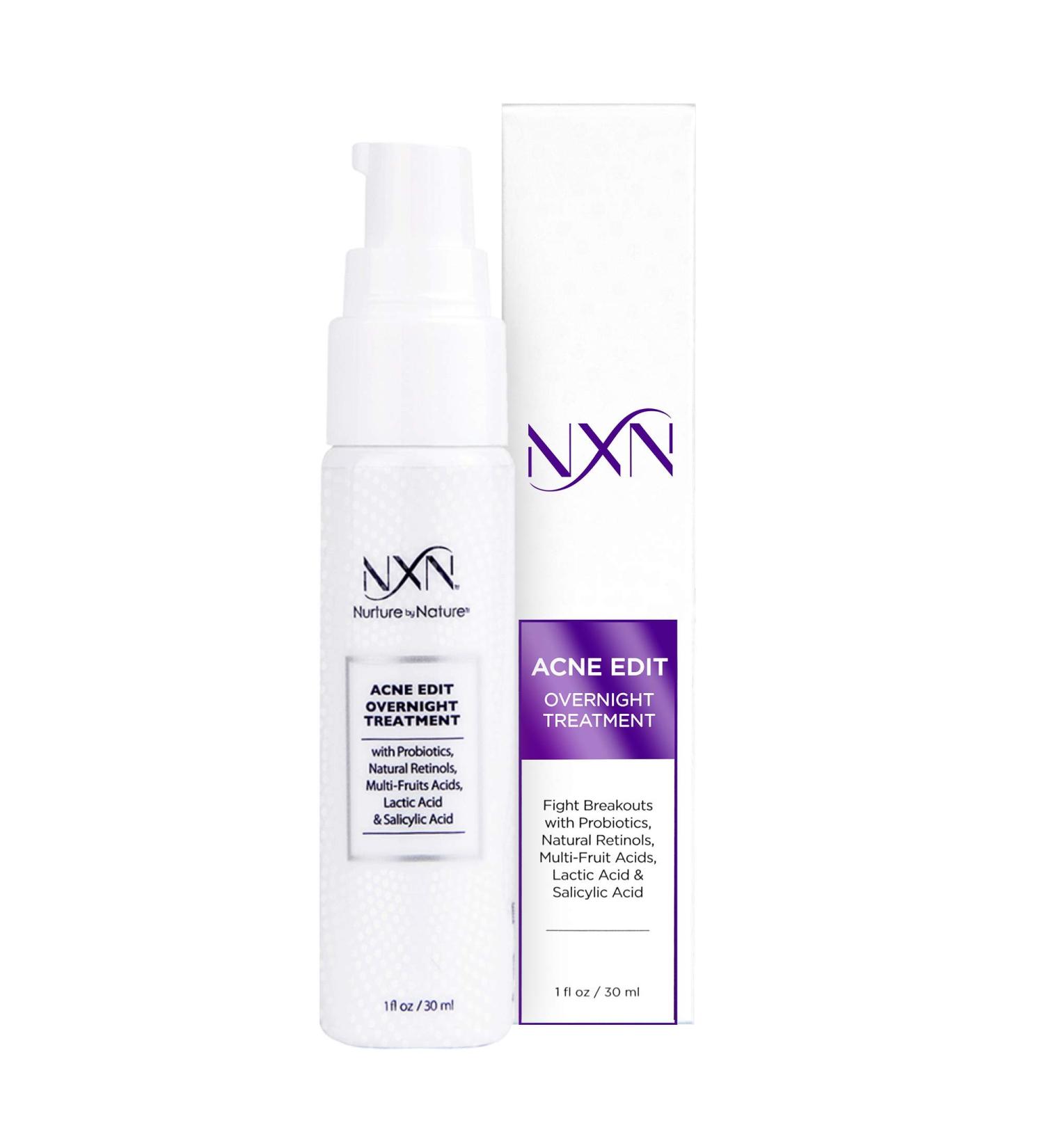 NXN Nurture by Nature Acne Edit Overnight Treatment 1 fl oz - Clear Skin Solution - Buy Online on SooperMarket.com