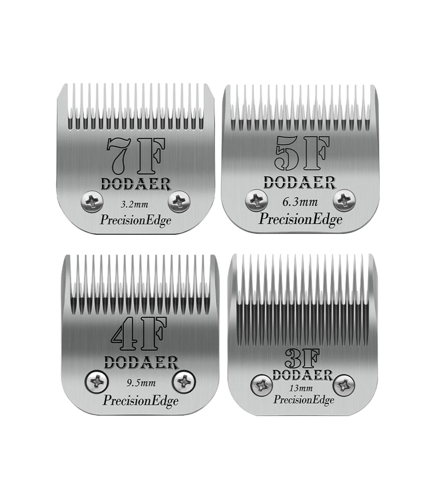 Premium 7F/5F/4F/3F Ceramic Blades for Dog Hair Clippers - Compatible with Moser Heiniger Andis and Wahl A5 Series - Adjustable Cutting Length 1/8 to 1/2 - International Shipping Available - Buy Online on SooperMarket.com