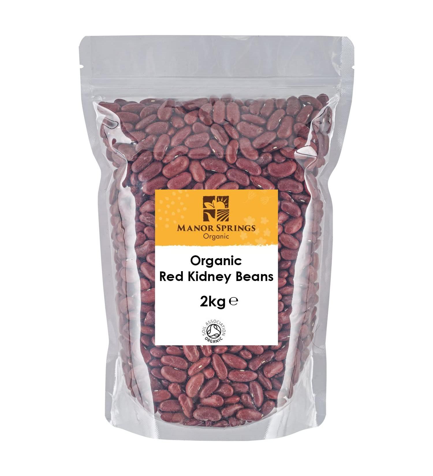 Organic Red Kidney Beans 2kg by Manor Springs Organic - Buy Online on SooperMarket.com