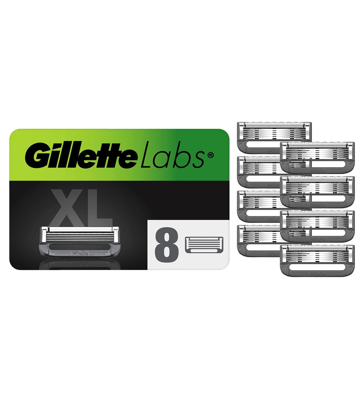 Gillette Labs Heated Razor Blades with Exfoliating Bar - 8 Refills (Pack of 1) - Buy Online on SooperMarket.com