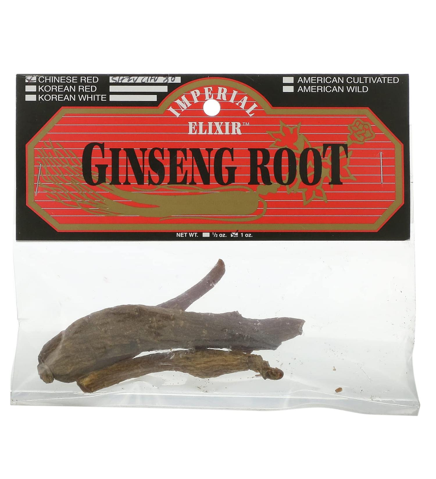 Imperial Elixir Ginseng Root Chinese Red Shiu Chu Xu 1 oz