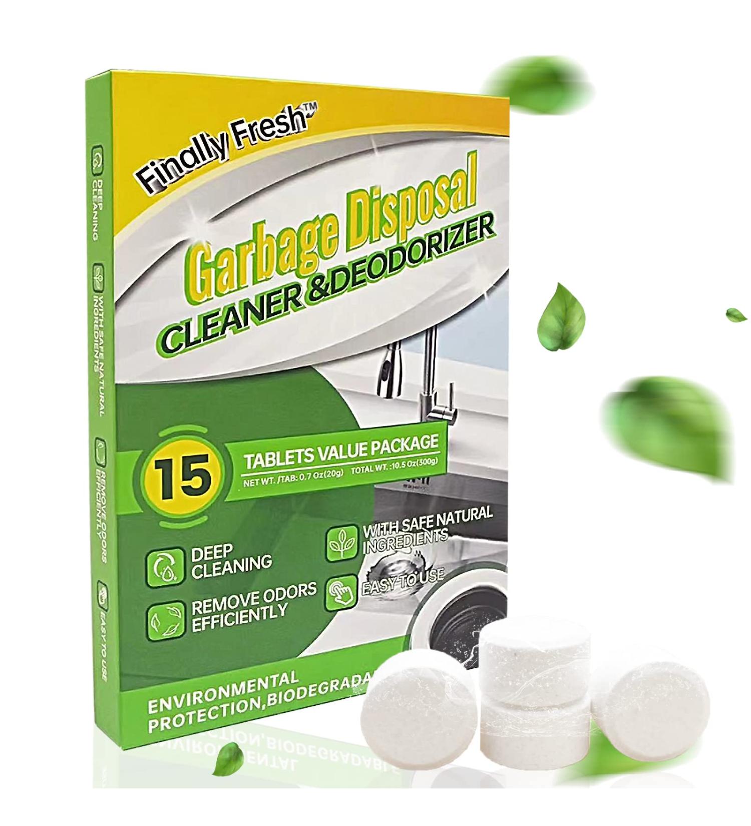 Xiaom Finally Fresh Garbage Disposal Cleaning Tablets + 2 Hooks - Effective Odor Elimination - Buy Online on SooperMarket.com