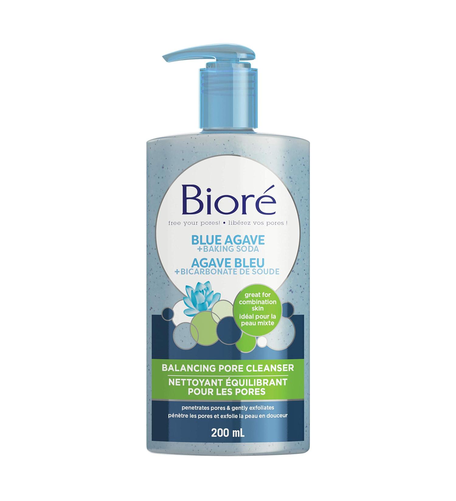 Biore Blue Agave + Baking Soda Pore Cleanser 200 mL - for Combination Skin - Buy Online on SooperMarket.com