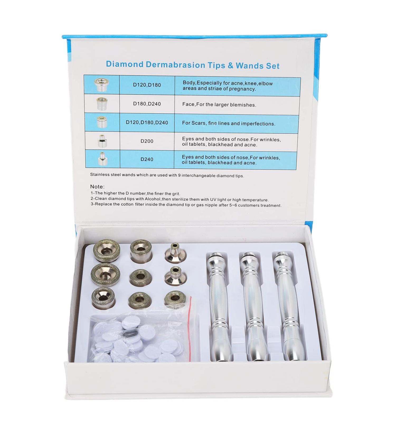 12pcs Microdermabrasion Replacement Tips Set for Skin Rejuvenation Beauty Machine - Buy Online on SooperMarket.com