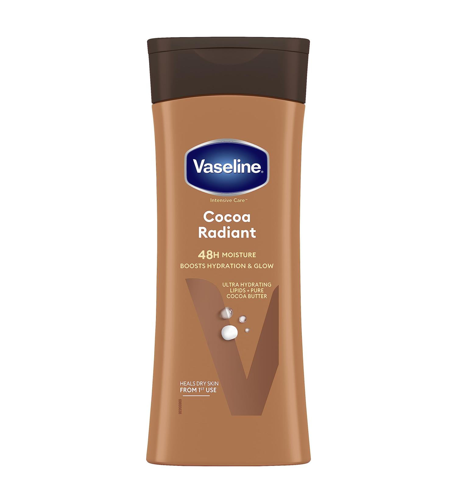 Vaseline Intensive Care Cocoa Radiant Body Lotion 400ml - 100% Cocoa Butter for Dry Skin - Buy Online on SooperMarket.com