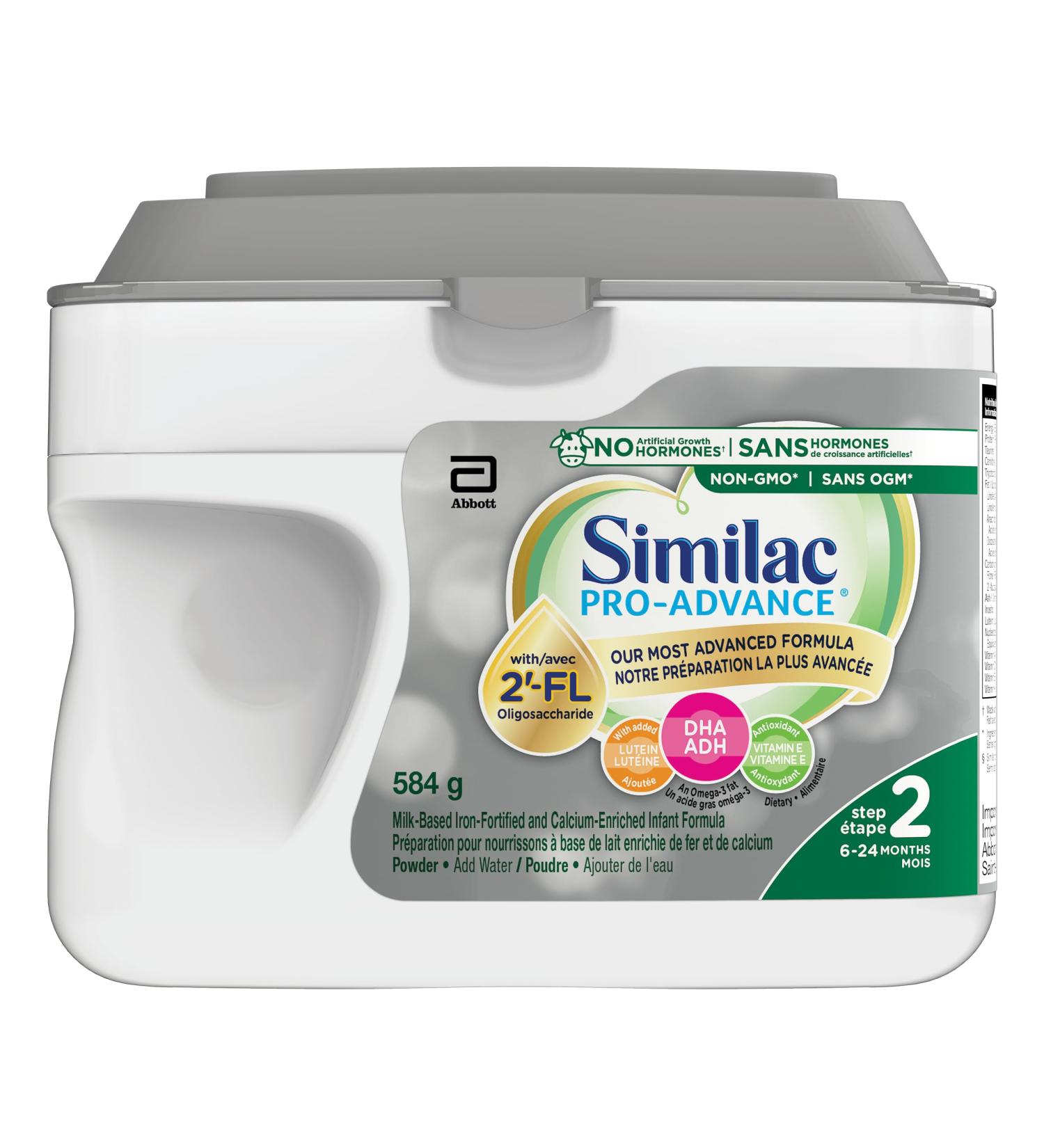 Similac Pro-Advance Step 2 Baby Formula Our Closest Formula to Breast Milk with 2 -FL Easy To Digest 6-24 Months Powder 584 g - Buy Online on SooperMarket.com