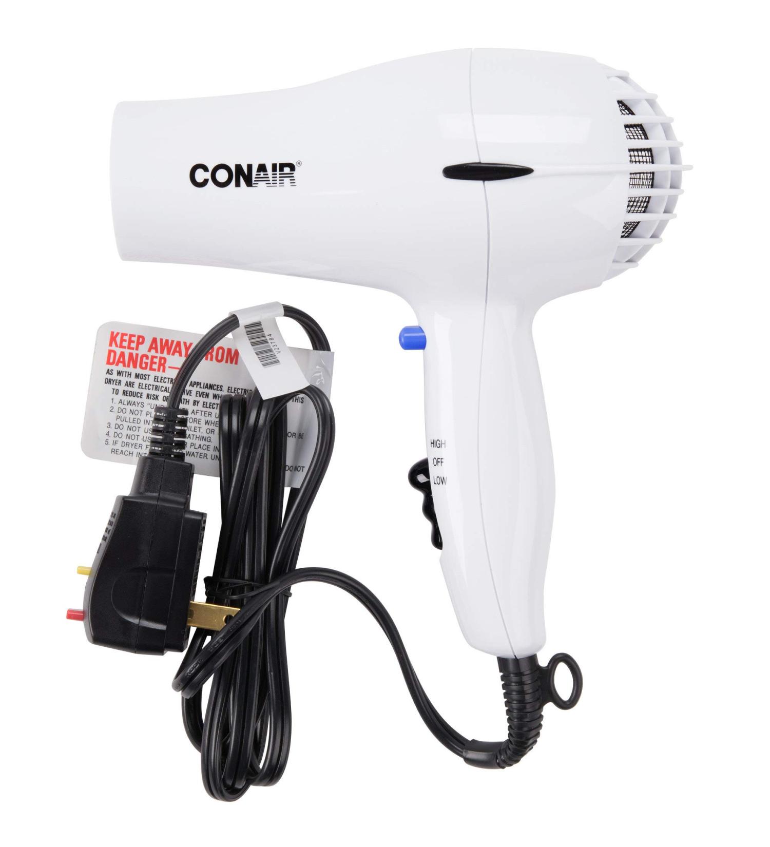 Buy 1600W Handheld White Hairdryer - Powerful Lightweight & International Shipping - Buy Online on SooperMarket.com