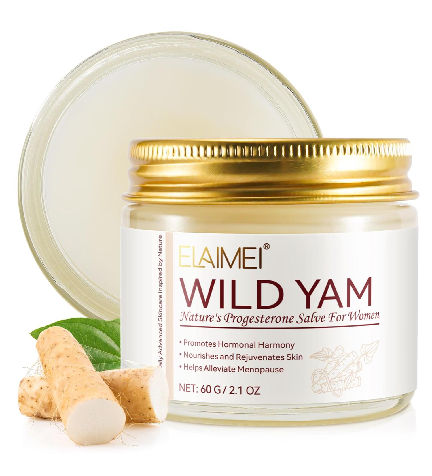 Wild Yam Cream for Hormone Balance | Organic Menopause Relief | Facial Moisturizer 2 OZ - Buy Online on SooperMarket.com