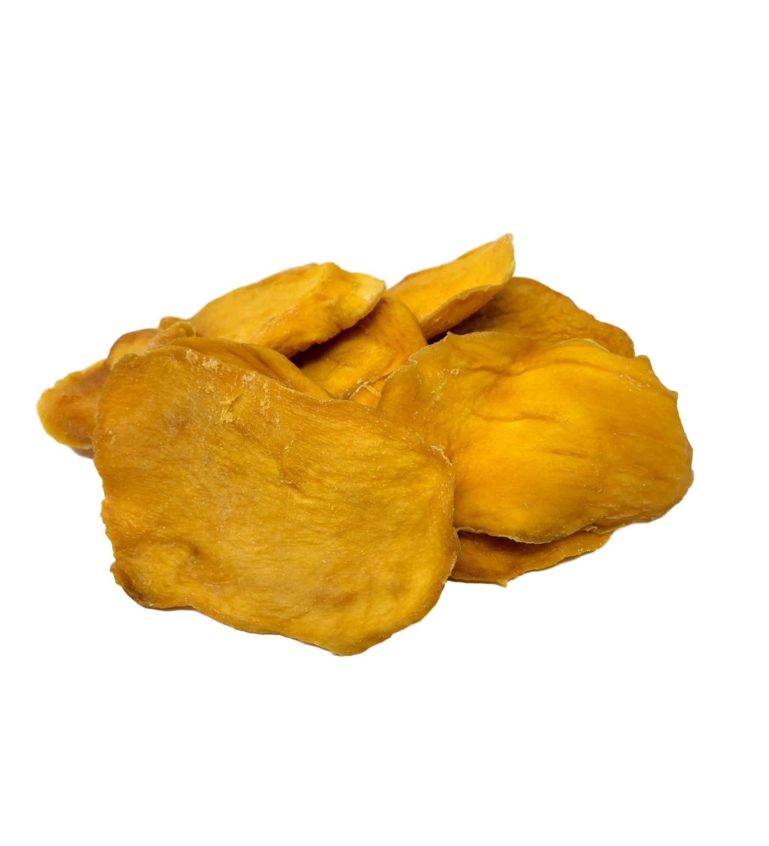 DELICE Organic Dried Mango Slices - 1 lb Resealable Bag | No Added Sugar, Artificial Flavors, Sulphur or GMO | All-Natural and Organic Fruit Snack - Buy Online on SooperMarket.com
