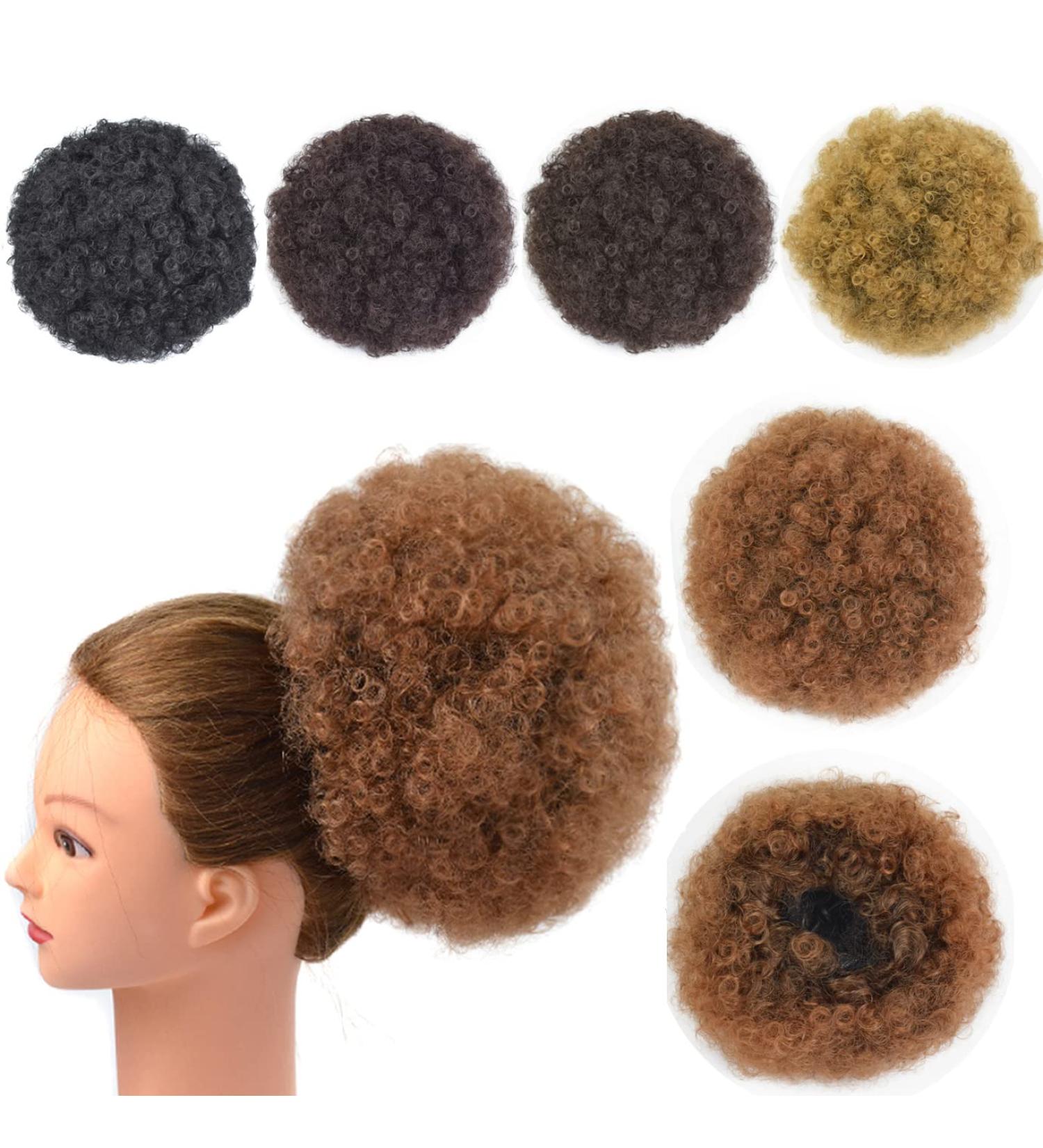 Afro Puff Drawstring Ponytail Extension Short Synthetic Afro Kinky Curly Puff Ponytail for Natural Hair Clip On Kinky Drawstring Curly Ponytail Bun Hairpieces (X-Large T1B/30#) X-Large T1B/30# - Buy Online on SooperMarket.com