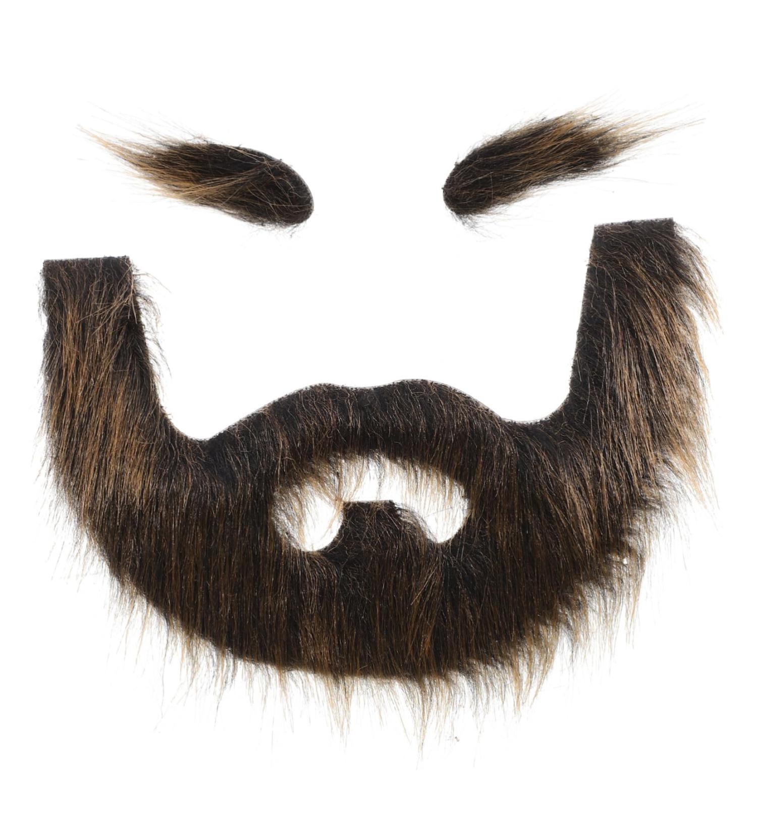 FOYTOKI 1 Set Beard Dress up Omfortable Eyebrow Faux Beard Prop Grey Santa Claus Beard False Mustache Plush - Buy Online on SooperMarket.com
