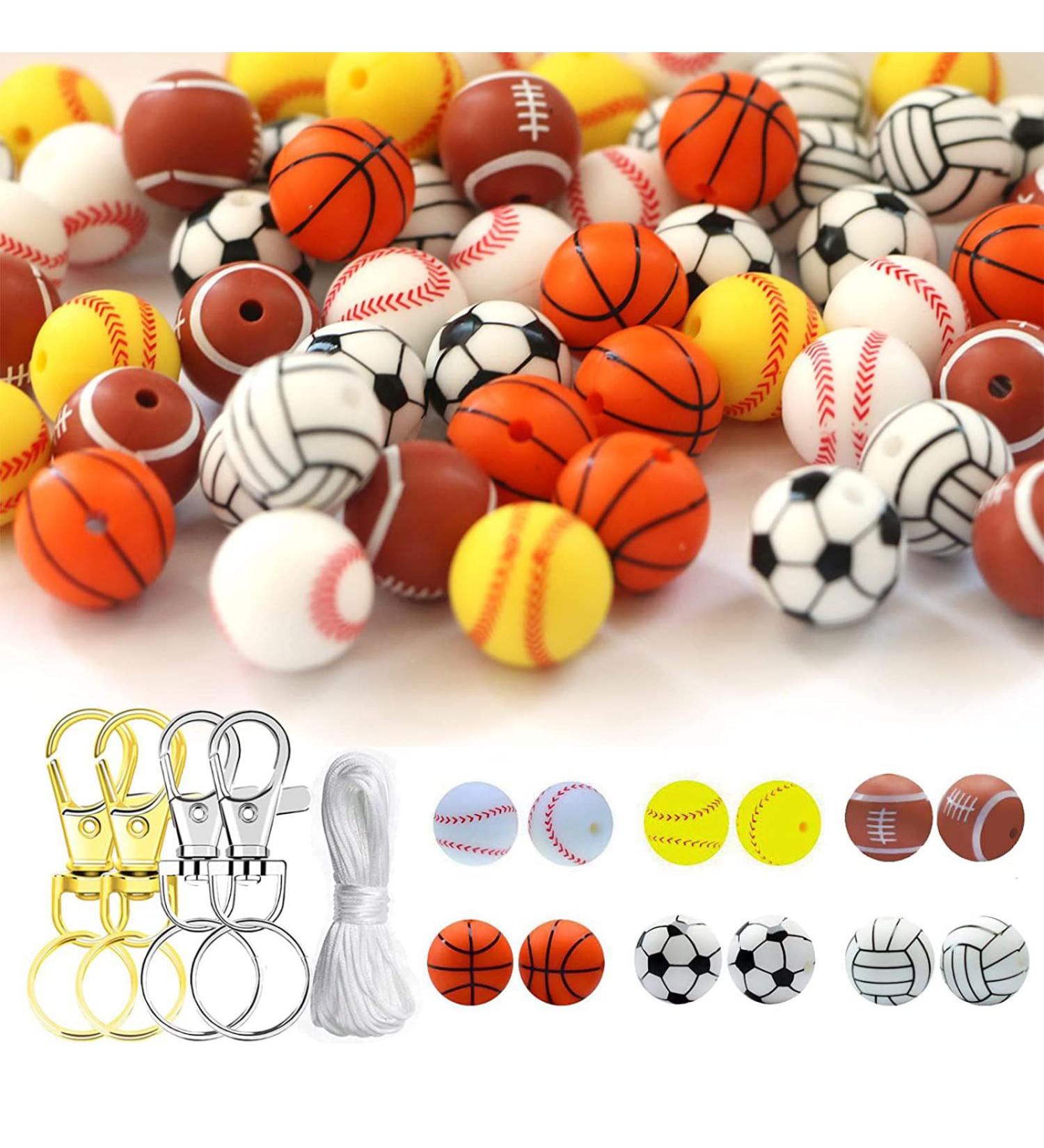 Silicone Pearls for Babies - Round Star Pearls Pacifier Clips Keychain & Toy Accessories - Buy Online on SooperMarket.com