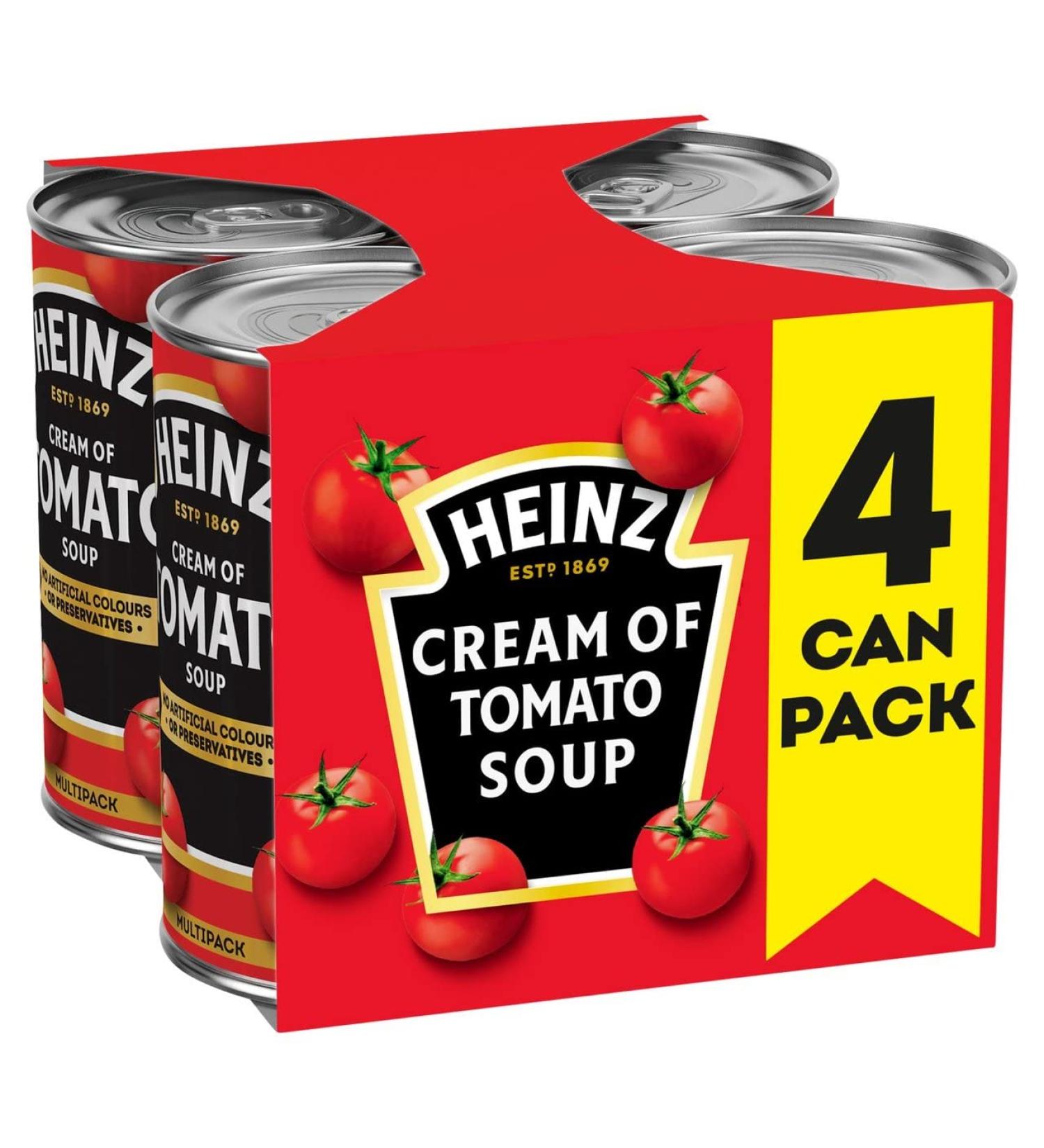 Heinz Cream of Tomato Soup 400g x4 - 4 Count Pack | Delicious Tomato Soup | 1 Pack - Buy Online on SooperMarket.com