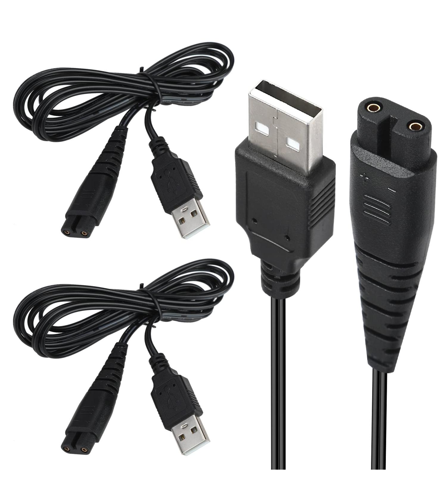 1.5M USB Charger Cable for Shaver | Compatible with Hatteker RFC & RSCX Series | Portable & Durable Beard Trimmer Chargers - Buy Online on SooperMarket.com
