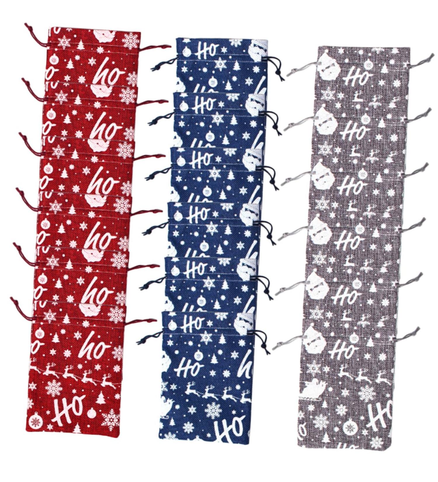 CIYODO 1 Set Christmas Advent Calendar Bags Drawstring Bag Candy Drawstring Bag Calendars Wood - Buy Online on SooperMarket.com