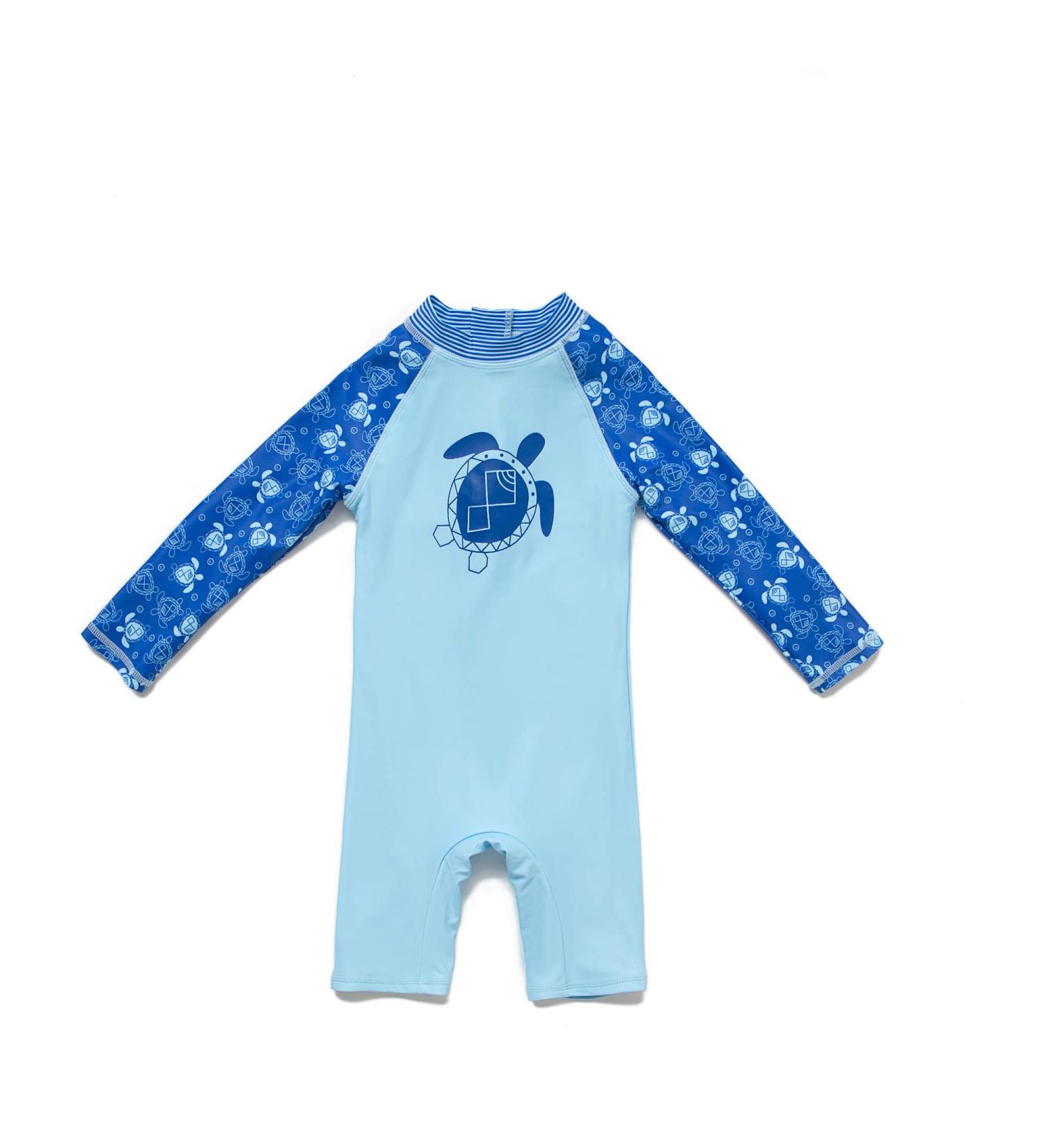 BONVERANO Baby Boys Swimsuit/Sunsuit UPF 50+ with Sun Hat | 6 Months | Sun Protection One Piece Swimwear | See Turtle Design - Buy Online on SooperMarket.com