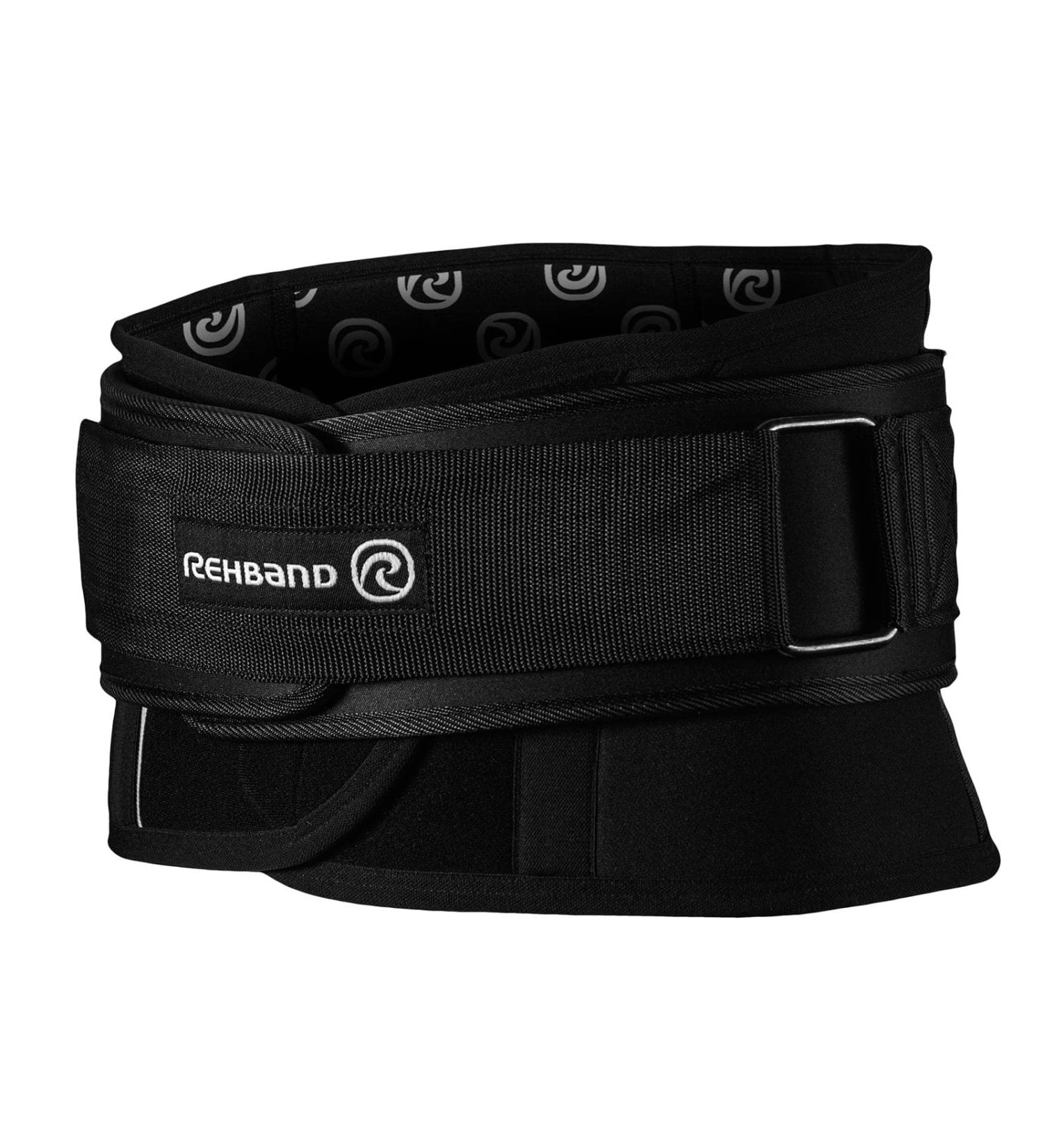 Rehband X-RX Back Bandage & Weight Lifting Belt - 7mm Neoprene Support for Heavy Strength Training - Stabilizes Lumbar Spine - Black - Buy Online on SooperMarket.com