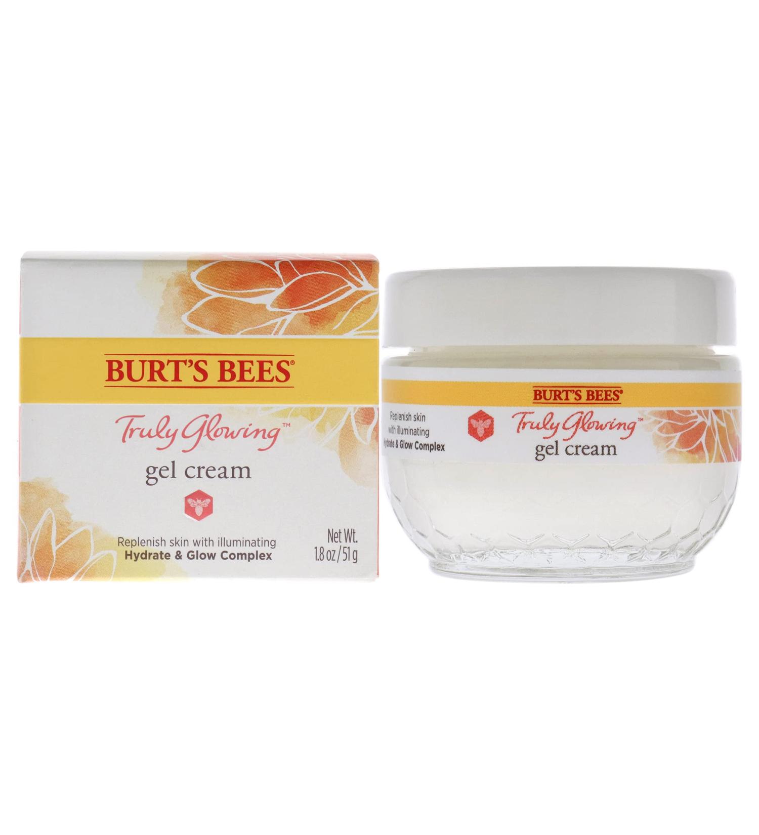 Burt's Bees Truly Glowing Replenishing Gel Cream Moisturizer 1.8oz - Hydrate and Glow Complex - Buy Online on SooperMarket.com