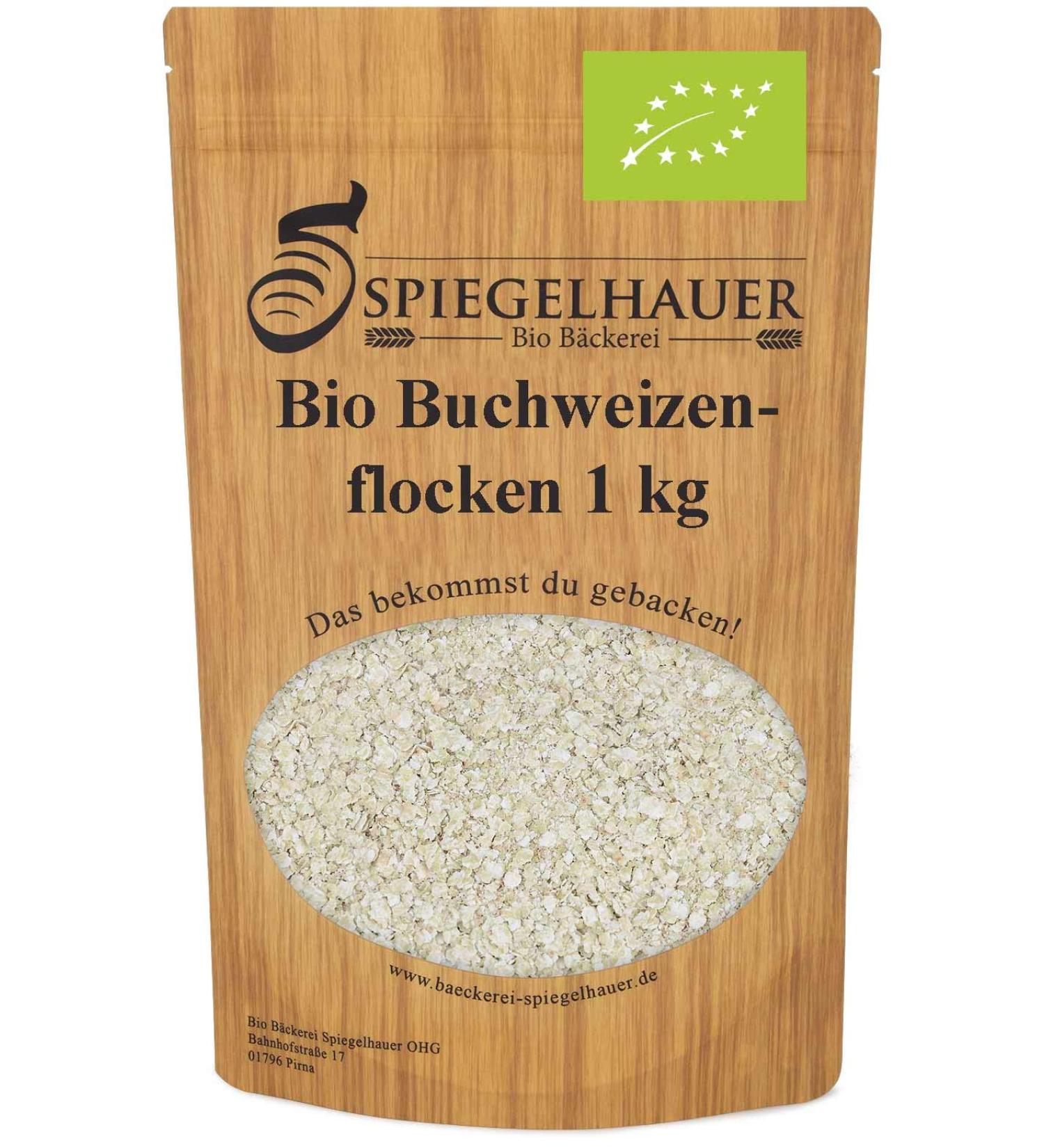 Organic Buckwheat Flakes 1kg - Gluten-Free Alkaline Superfood for International Shipping - Buy Online on SooperMarket.com