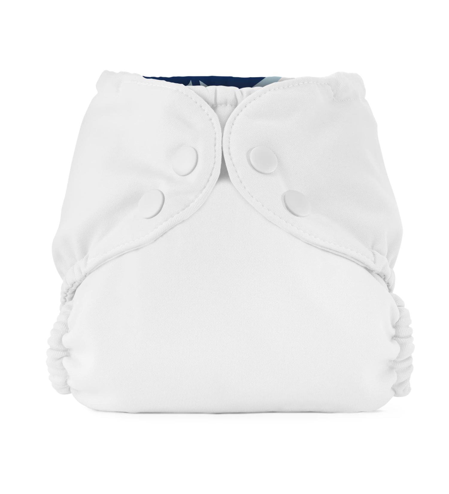 Esembly Cloth Nappy Cover Size 2 Sea Salt - Waterproof & Breathable Swim Nappy - Reusable Leak-Proof Layer - Fits 18-35lbs - Popper Closure - Buy Online on SooperMarket.com