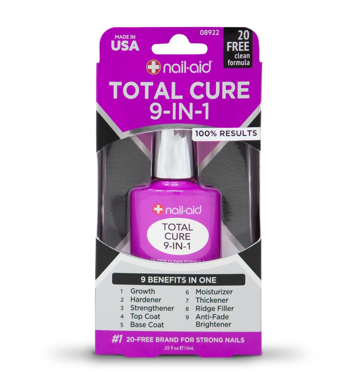 Nail-Aid Total Cure 9 in 1 Treatment Clear 0.51 Fl Oz - Nail Care Solution - Buy Online on SooperMarket.com