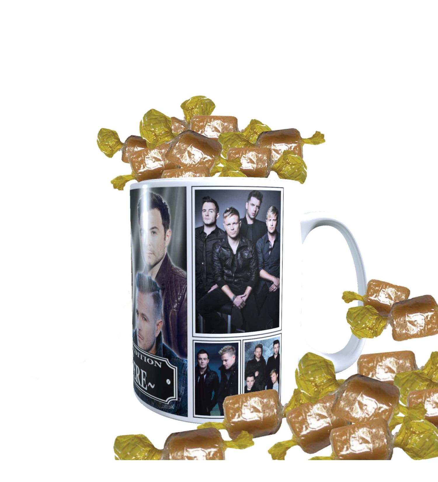 West 'Irish Boy Band' Life Personalised Icon Mug & Choice of Sweets - Buy Online on SooperMarket.com