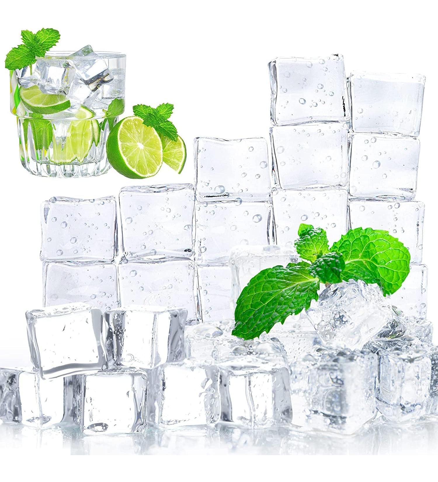 DomeStar Clear Fake Ice Cubes 20 PCS - Acrylic Diamond Crystals for Summer Home Decoration and Wedding Centerpieces - Buy Online on SooperMarket.com