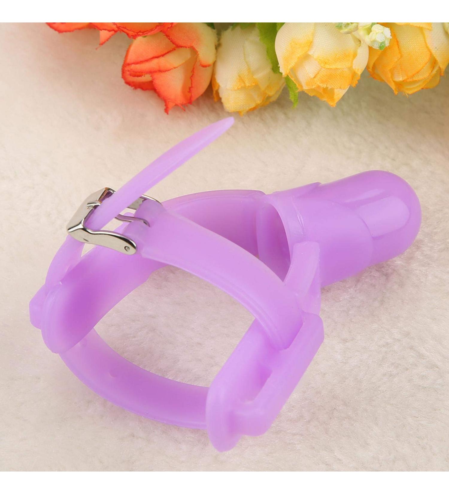 BORDSTRACT Adjustable Silicone Thumb Sucking Stop - Purple | Infant Kids Finger Protector to Prevent Thumbsucking - Buy Online on SooperMarket.com