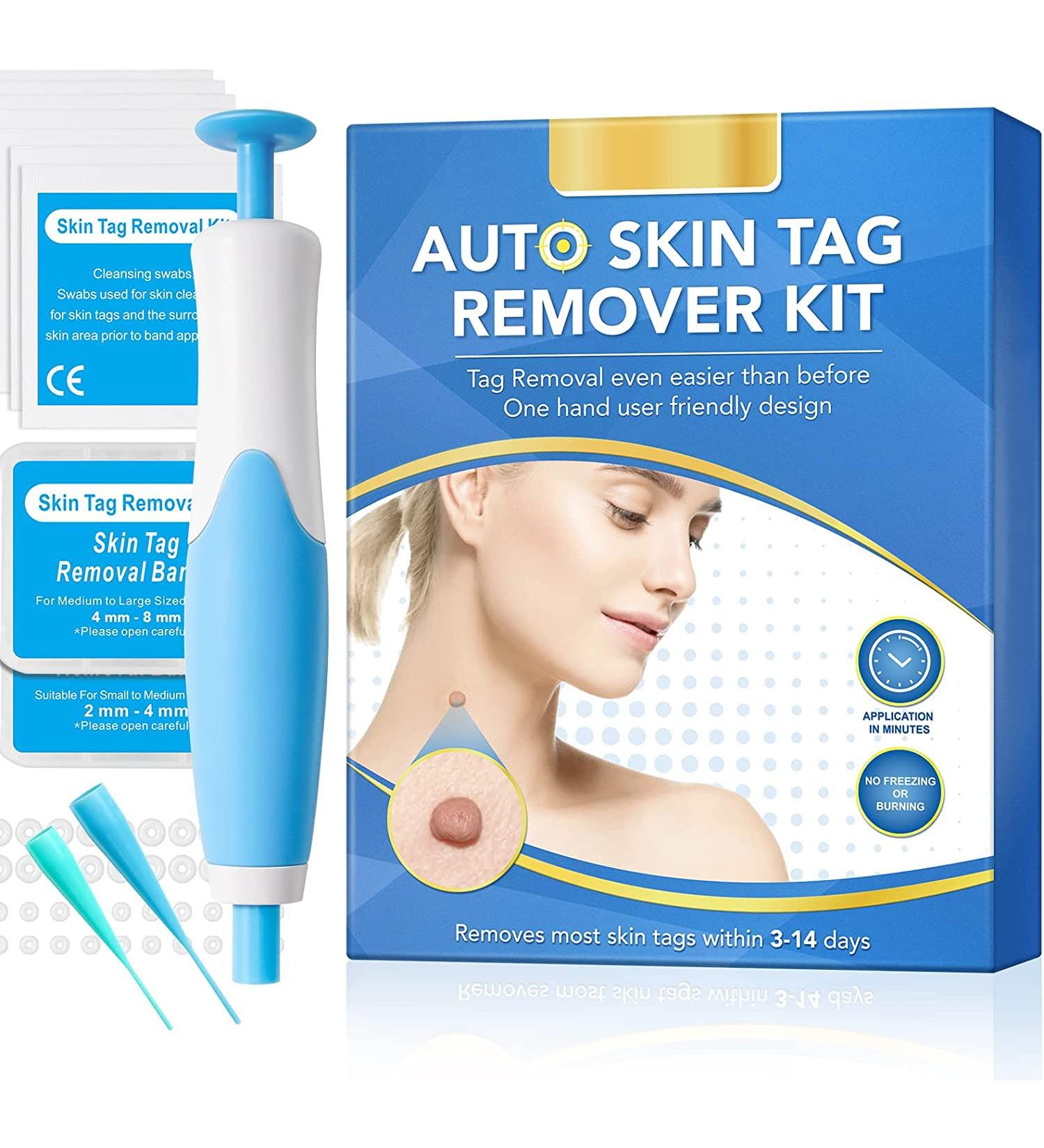 OakRidge Products Skin Tag Remover Painless Pen Removal Kit Tools with 40 Micro and Regular Bands Easy Device to Remove(1mm-8mm) Tags (2in1 Kit) (2-8mm) Blue Number Of Items: 1 1.0 count - Buy Online on SooperMarket.com