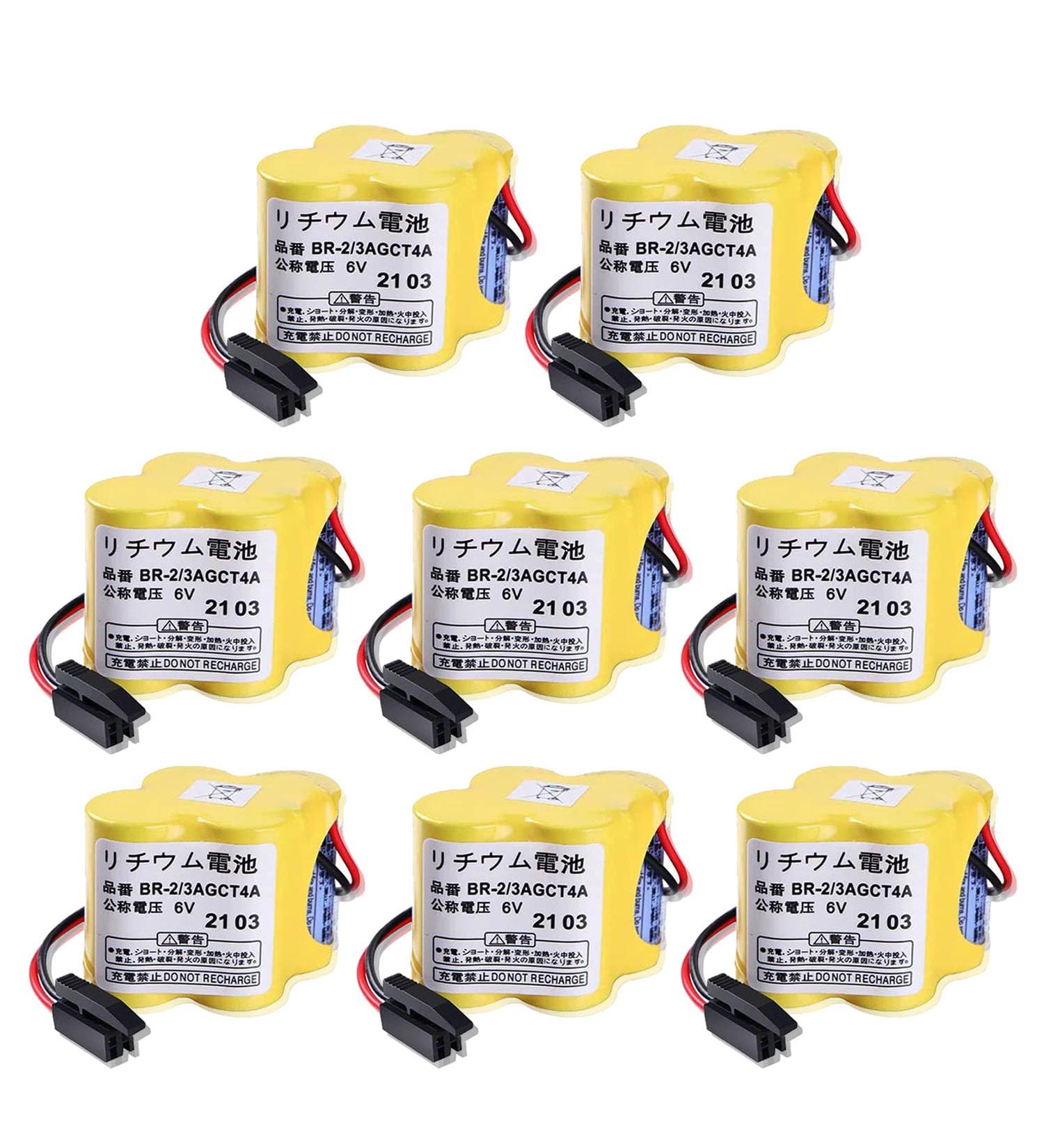 Buy 8 Pack 4400mAh BR-2/3AGCT4A 6V Replacement Batteries for FANUC A98L-0031-0025 CNC System - Non-Rechargeable Fast International Shipping - Buy Online on SooperMarket.com