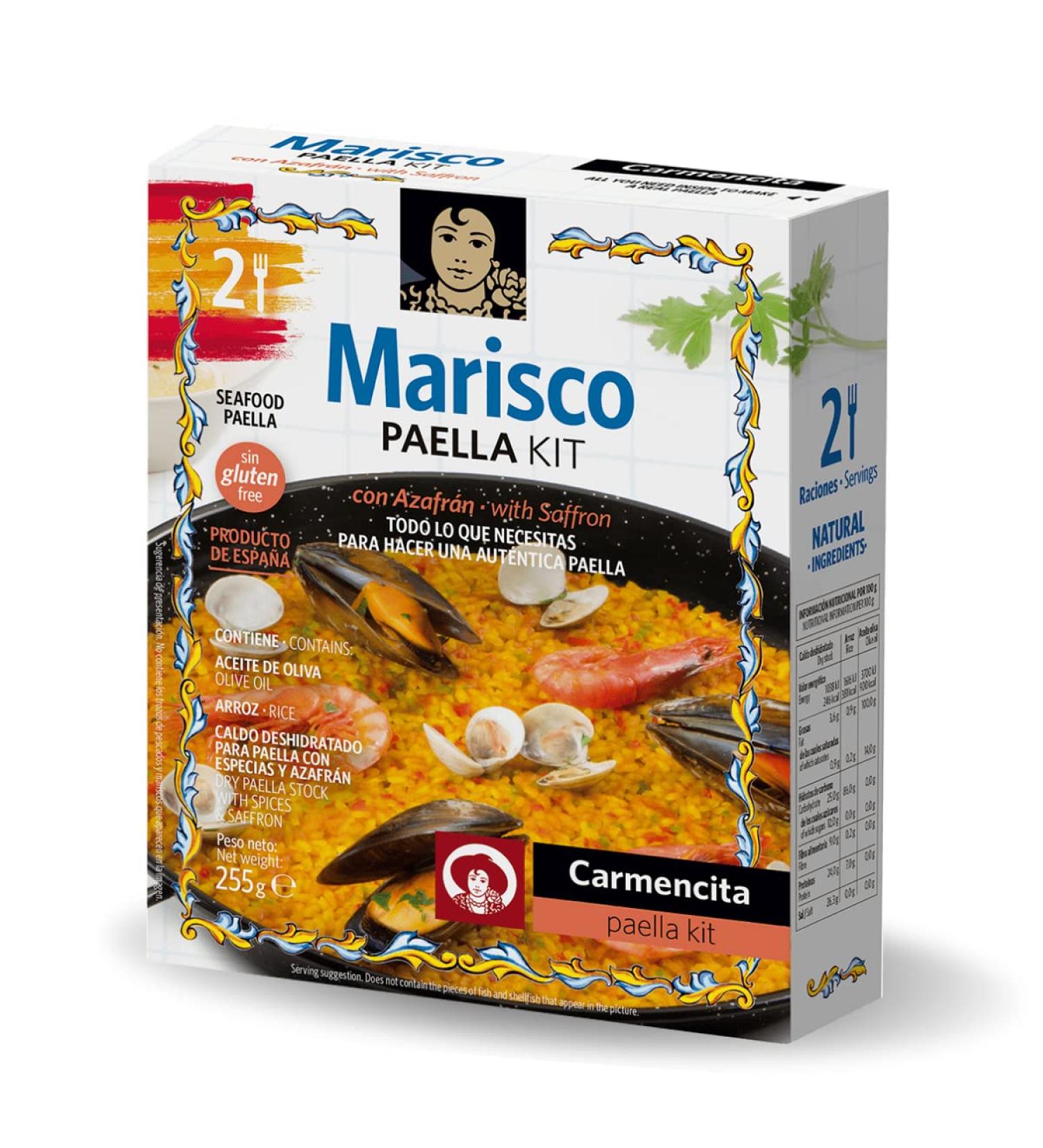 Carmencita Seafood Paella Kit - Makes 2 Portions - Buy Online on SooperMarket.com