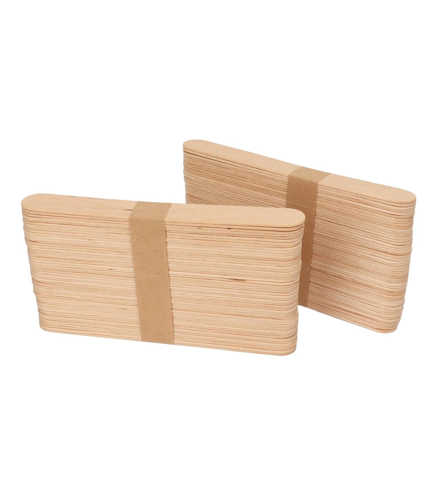 300pcs Birch Wood Wax Applicator Stick - Easy to Use Portable Mixing Sticks for Beauty Salons - International Shipping - Buy Online on SooperMarket.com
