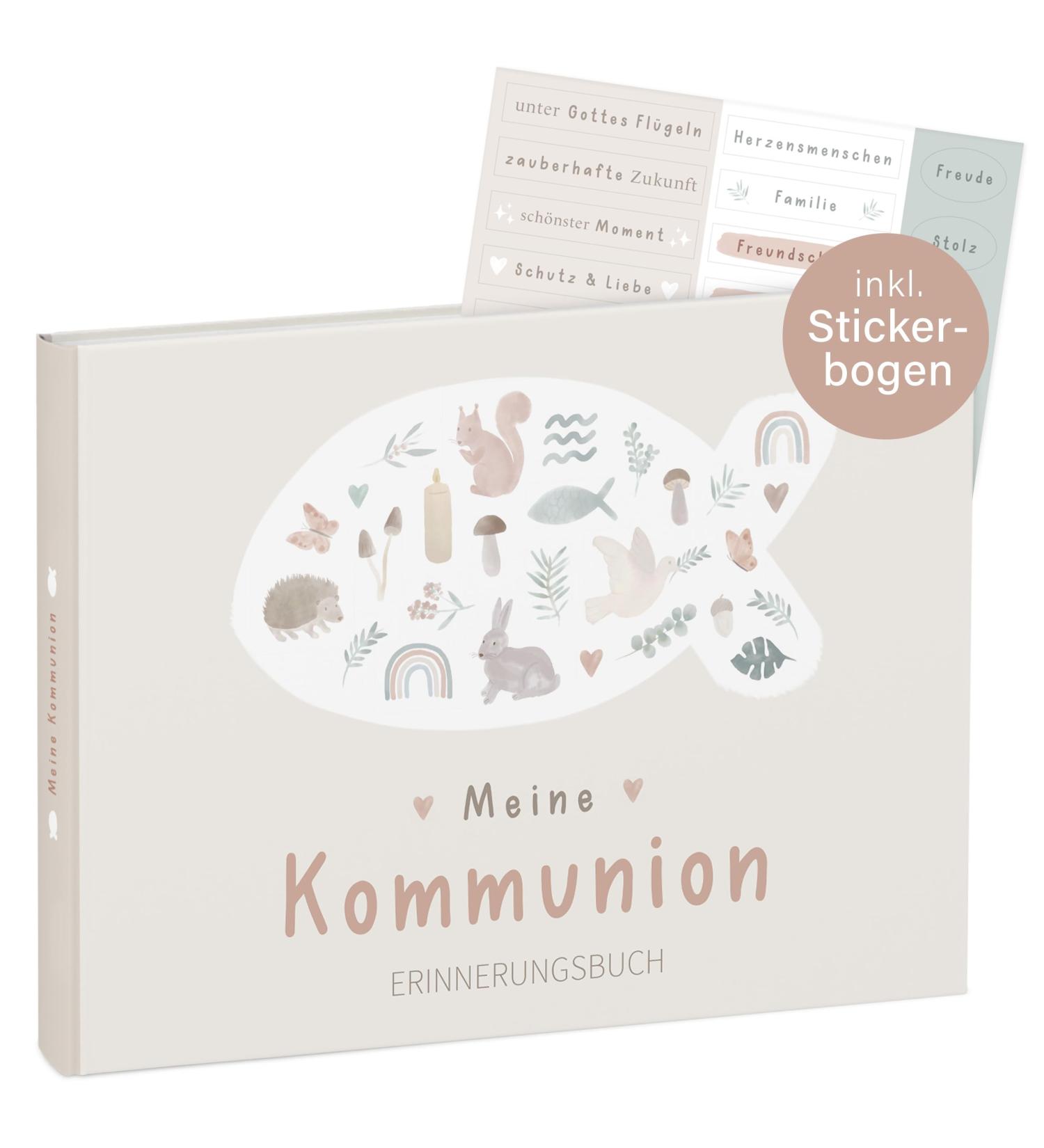 Mintkind Memory Book - My Communion Wald-Design | Personalized Communion Gift for Girls & Boys | Customizable Photo Album | Perfect Communion Memory Album - Buy Online on SooperMarket.com
