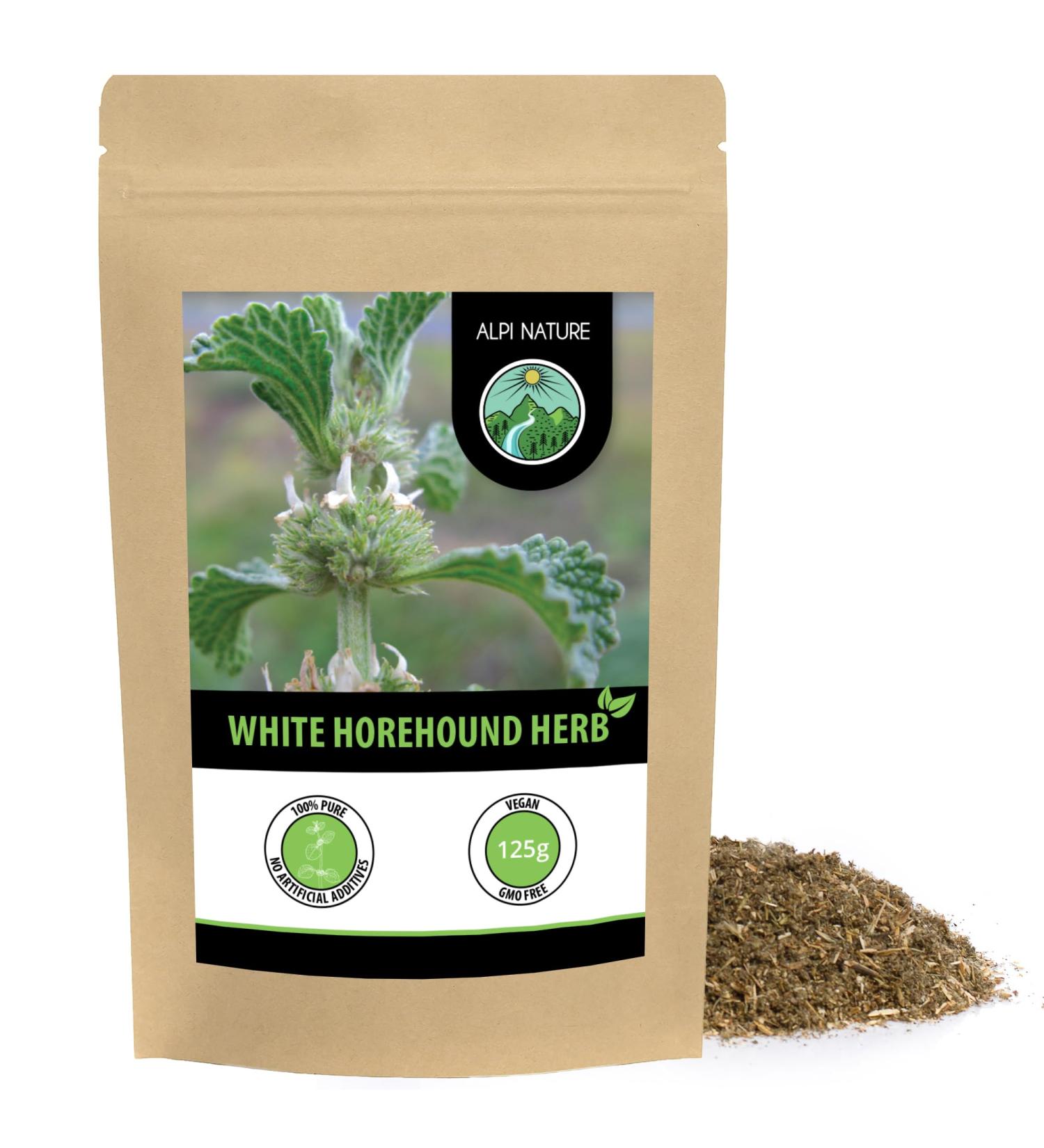 White Horehound herb (125g 4.4oz) Cut Gently Dried 100% Pure and Natural for The Preparation of Herbal Tea White Horehound Tea 125 GR 4.4oz - Buy Online on SooperMarket.com
