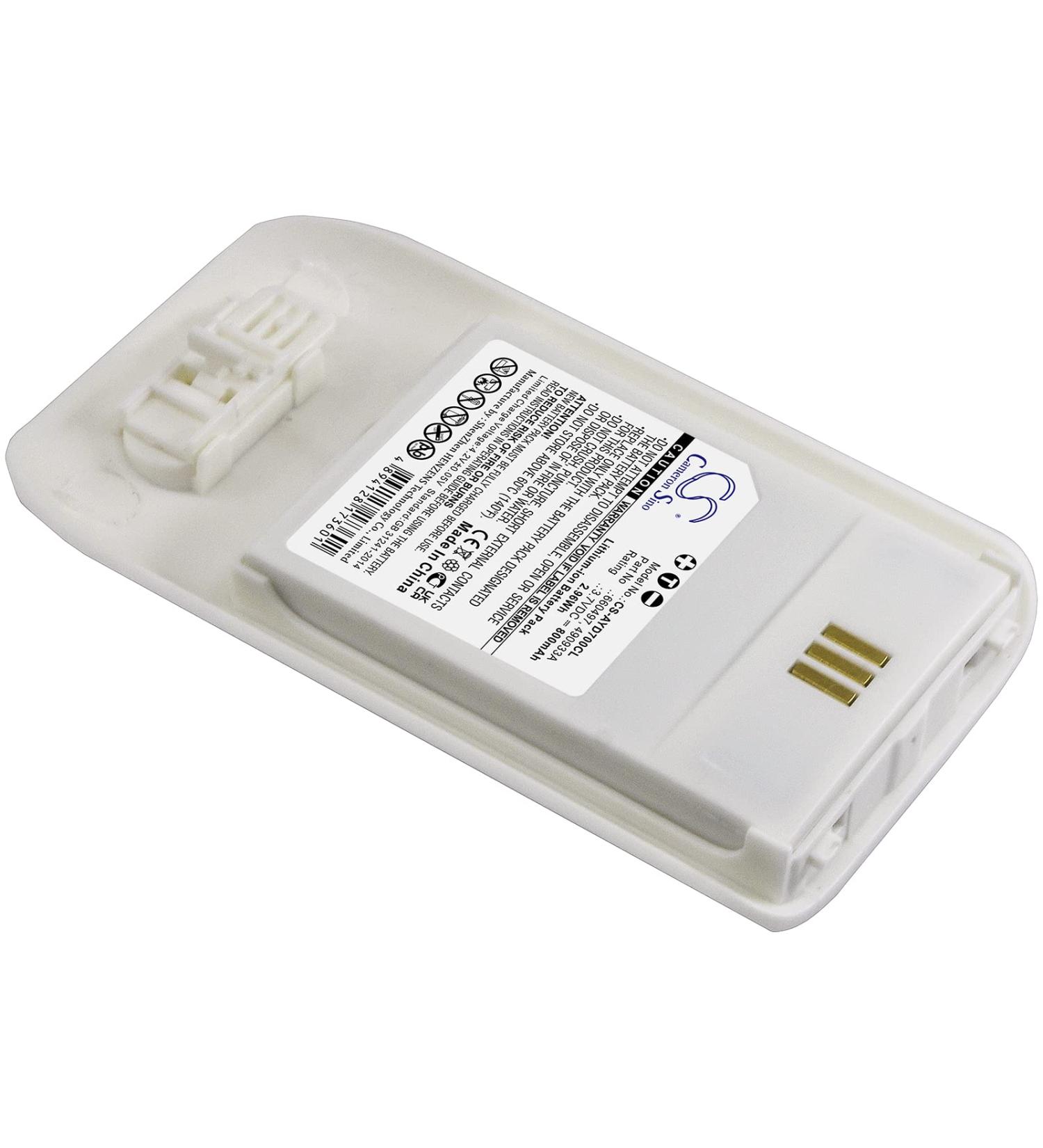 Replacement Battery for Ascom D63 DECT 3735 DH7 - 800mAh/3.7V | International Shipping Available - Buy Online on SooperMarket.com