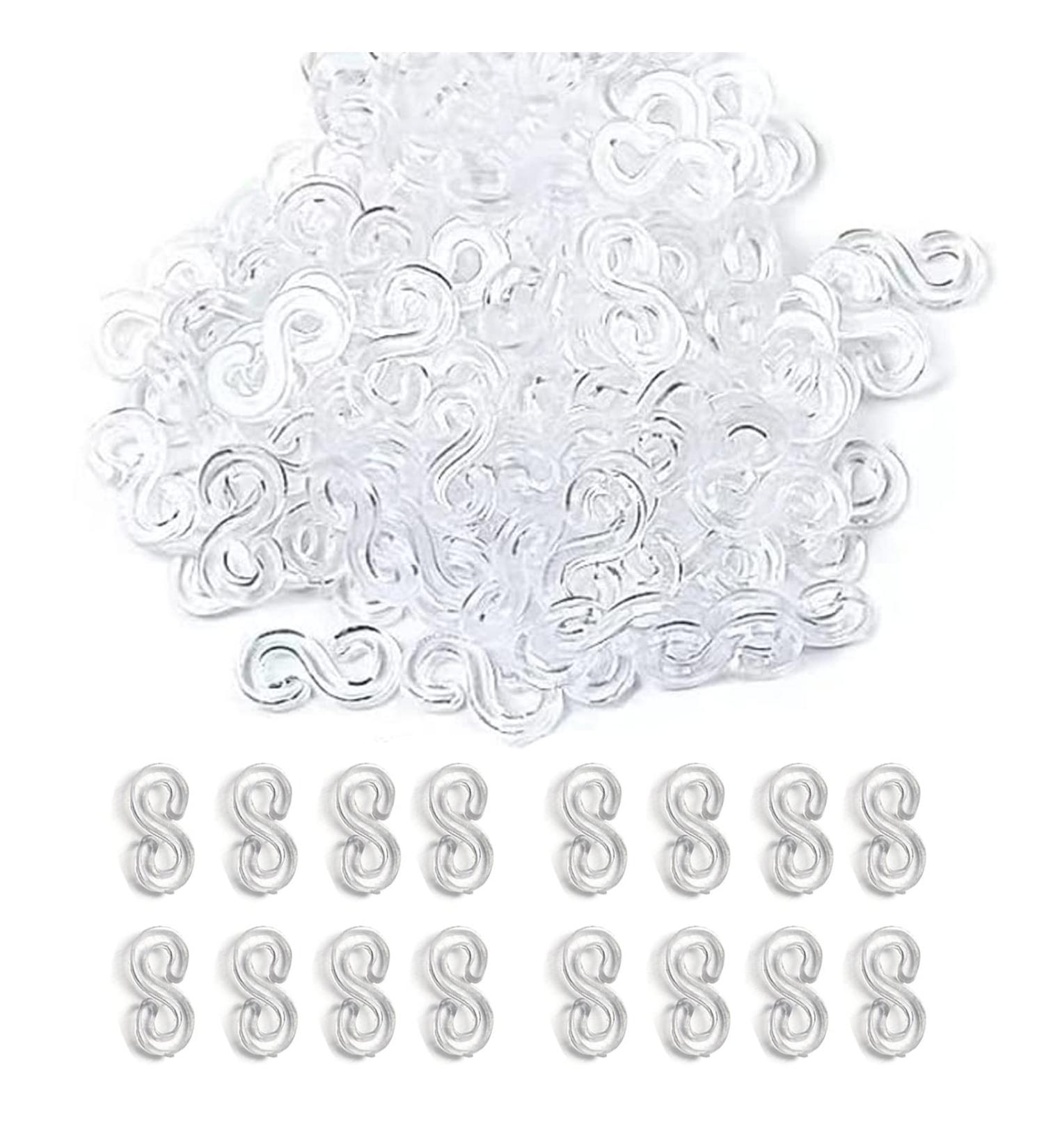Loom Rubber Band Clips 1000 Pieces - Plastic Connectors for Bracelet Making - DIY Refill Kit - Buy Online on SooperMarket.com