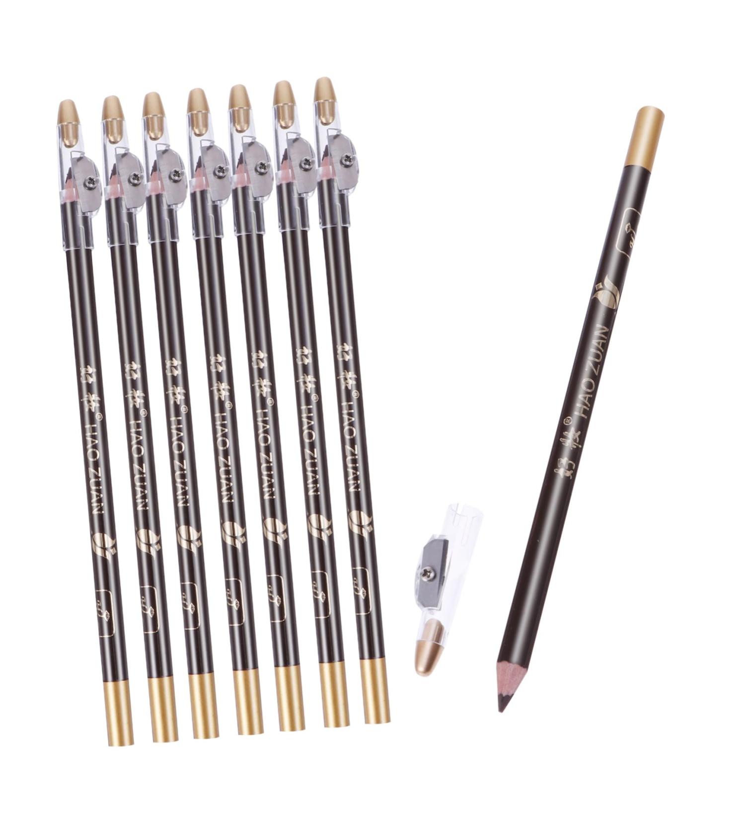BELLIFFY 8pcs Black Pencils Pencil Makeup Eyebrow Pencils Sharpener Eyebrow Pencil Wooden 1 count (Pack of 1) Coffee - Buy Online on SooperMarket.com