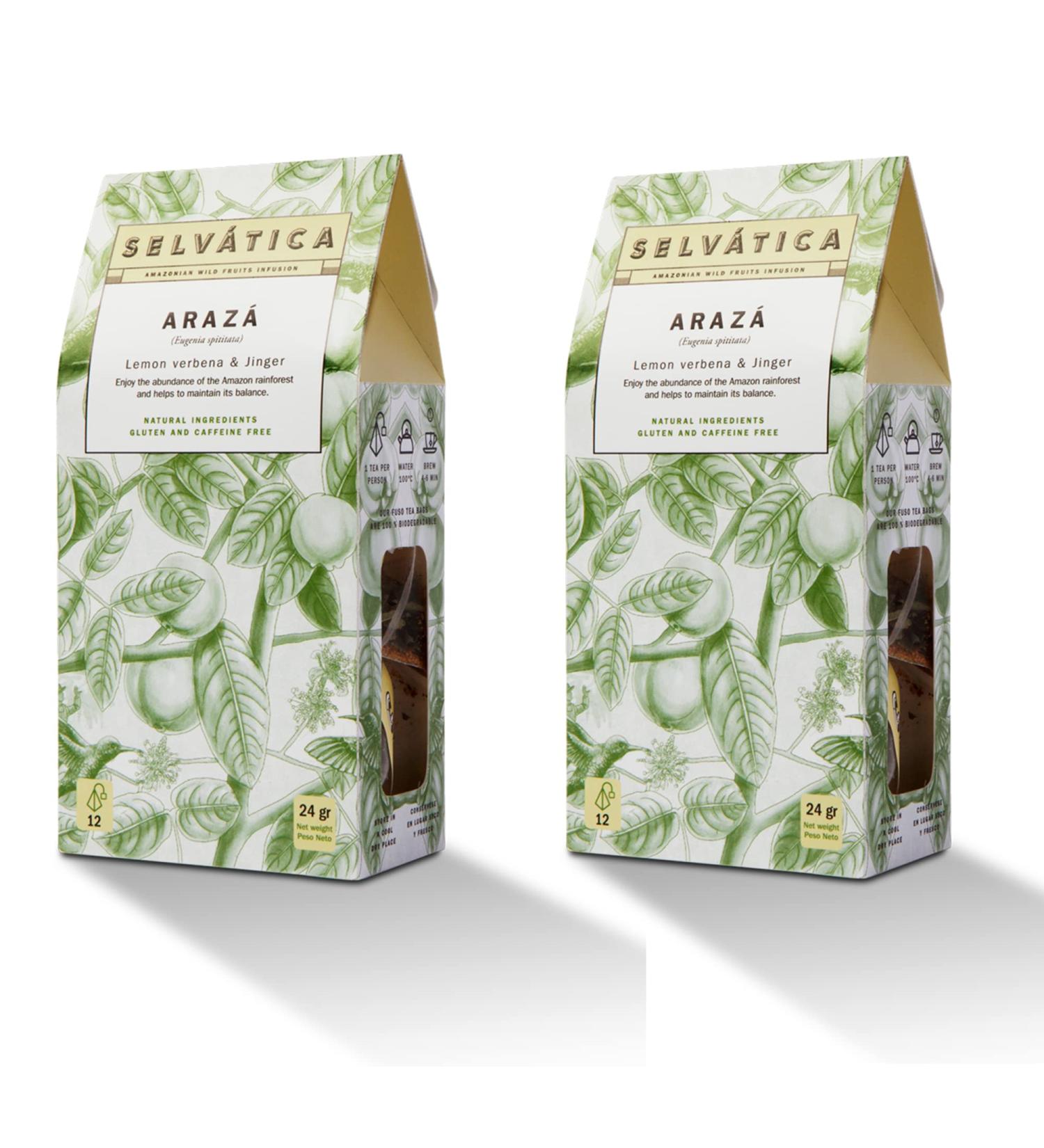 Araza Amazonian Infusions Blend by SELVATICA | 12 Tea Bags in Carton Box - Pack of 2 - Buy Online on SooperMarket.com