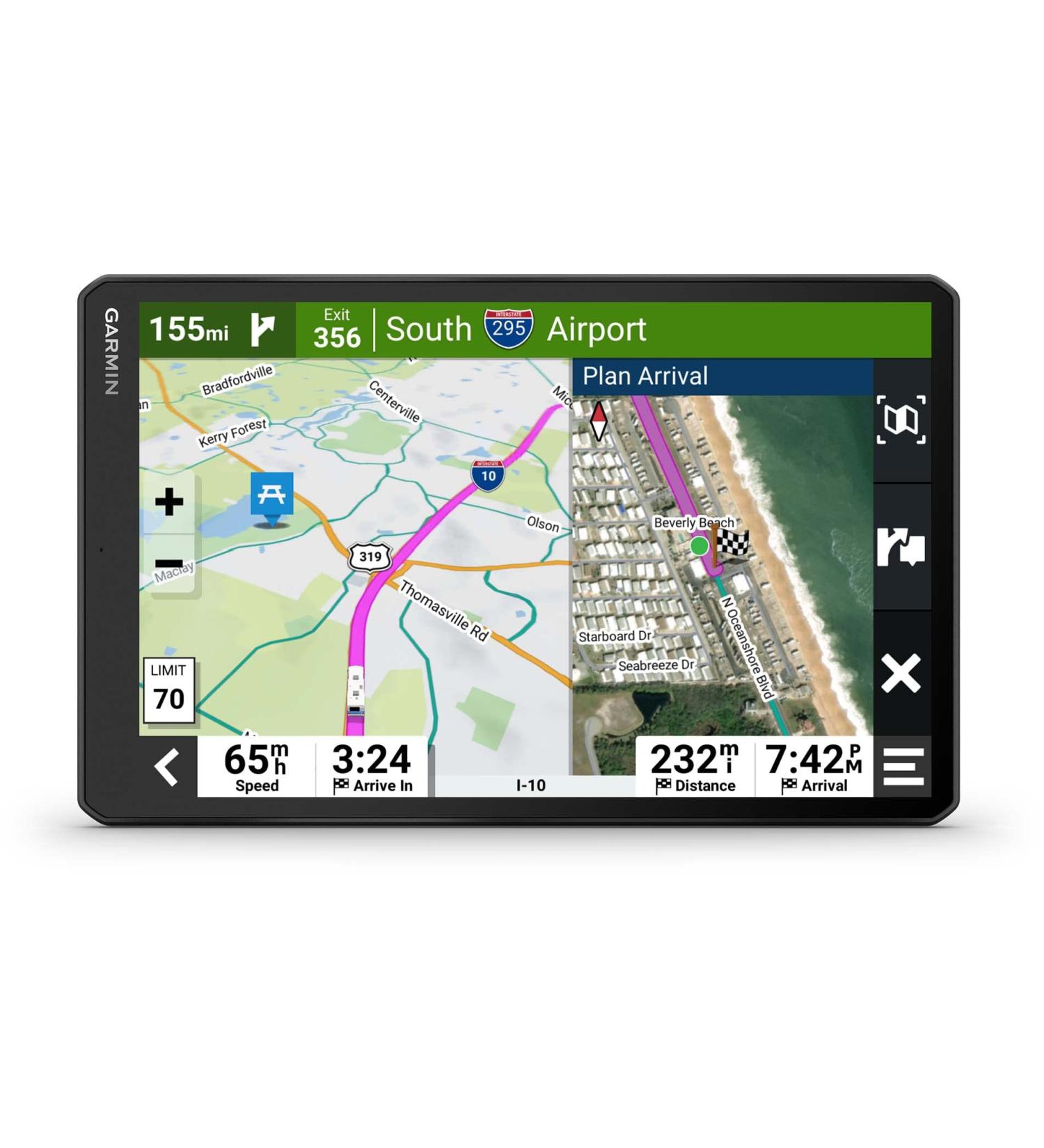 Garmin RV 1095  Extra-Large  Easy-to-Read 10 GPS RV Navigator  Custom RV Routing  High-Resolution Birdseye Satellite Imagery  Directory of RV Parks and Services  Landscape or Portrait View Display 10" - Buy Online on SooperMarket.com