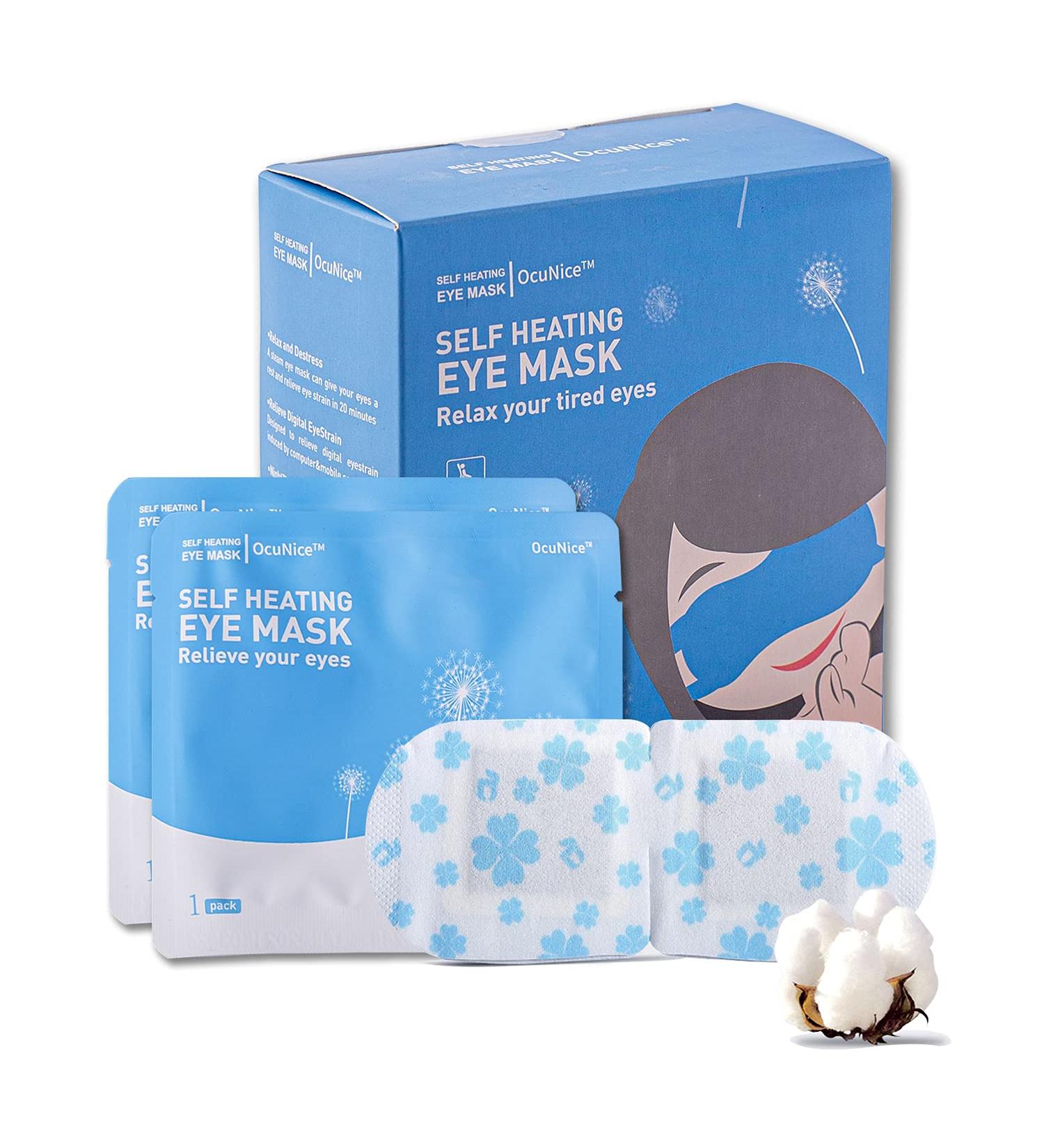 OcuNice Heated Eye Mask - 16 Pack for Dry Eyes, Dark Circles, Puffiness, and Stress Relief - Self Heating, Disposable, Unscented - Buy Online on SooperMarket.com
