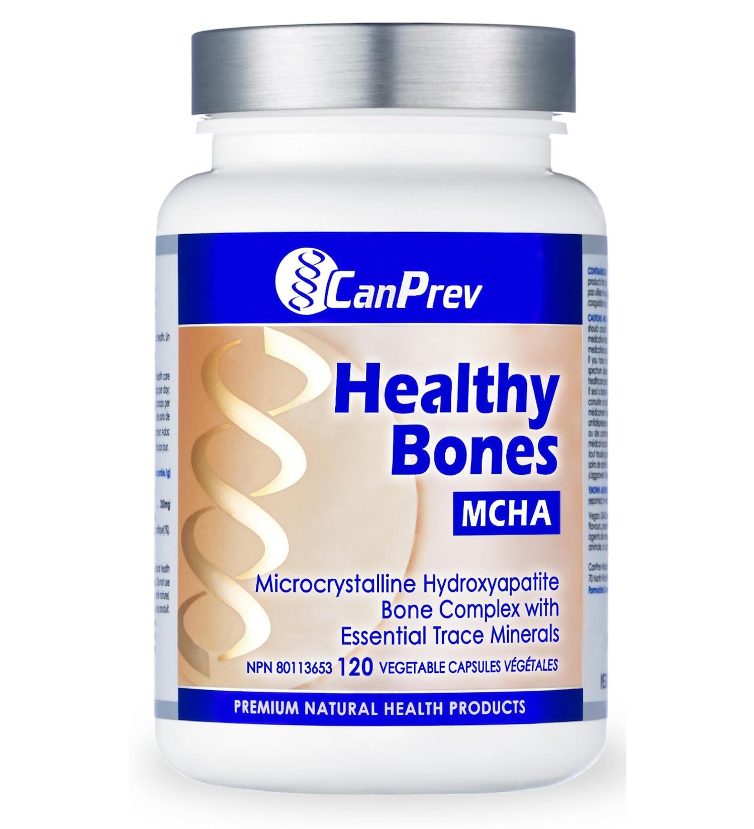 CanPrev Healthy Bones MCHA 120 Caps with Calcium Magnesium Vitamin D3 K2 & Boron 60-Day Supply - Microcrystalline Hydroxyapatite Bone Complex with Essential Trace Minerals - Healthy Bones & Teeth 120 count (Pack of 1) - Buy Online on SooperMarket.com